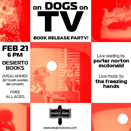 Book Release Party: On Dogs On TV by Porter Norton McDonald