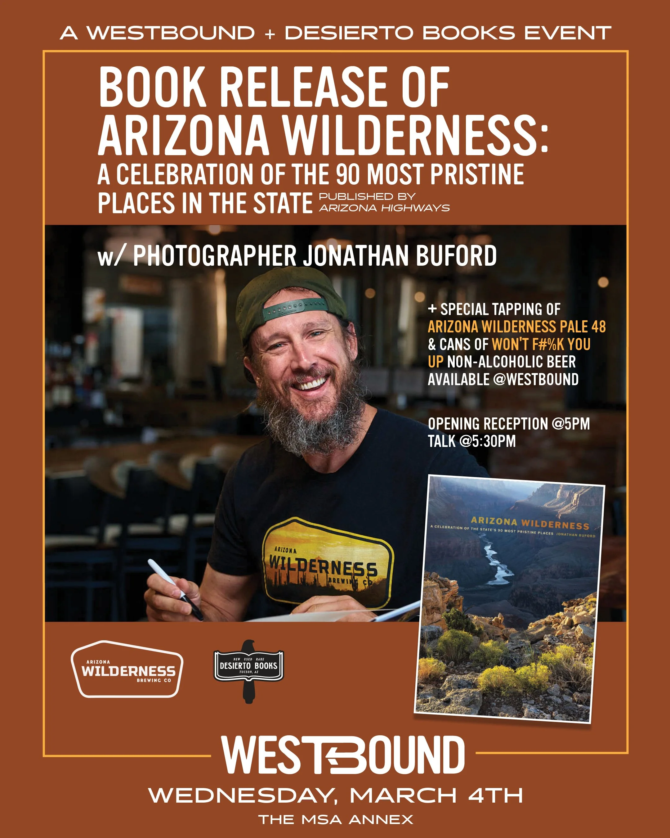 BOOK RELEASE: Arizona Wilderness w/Photographer Jonathan Buford