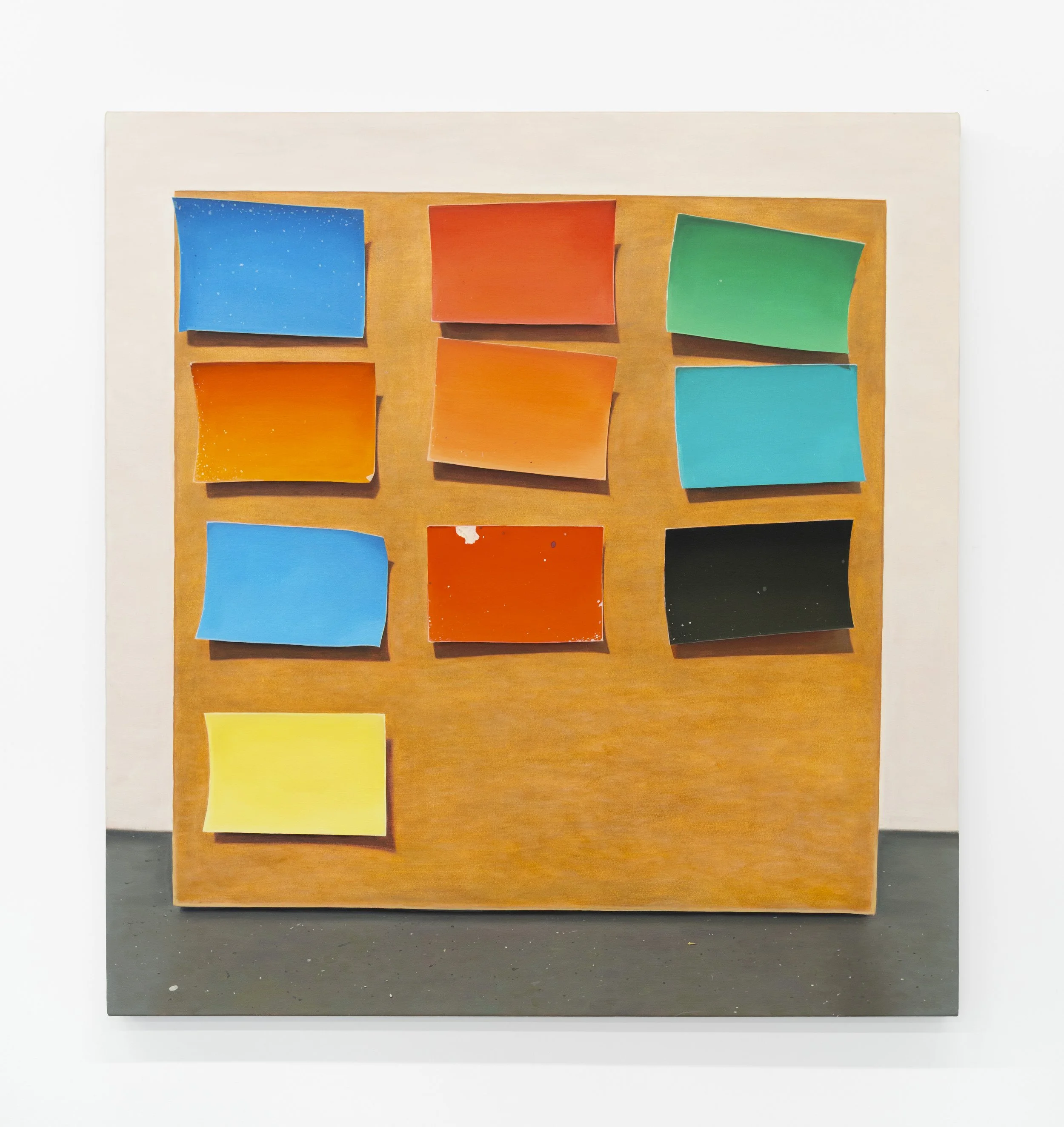 Calhan Hale 
Slant Rhyme, 2025 
Acrylic and oil on canvas 
36 x 34 inches