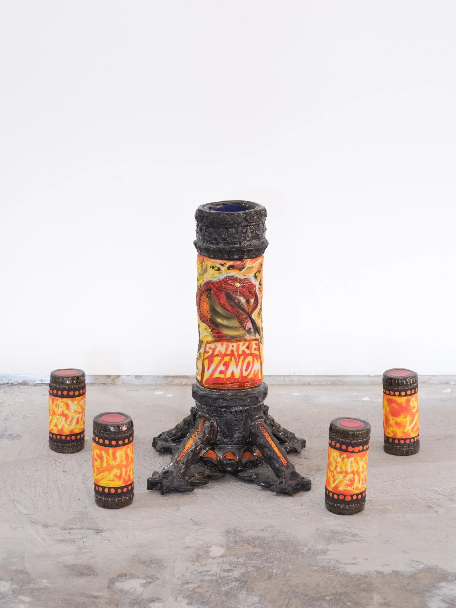 Jack Alving 
Big Bang, 2025 
Ceramics 
14 x 8 inches; Four 4.2 x 2 inch cylinders
