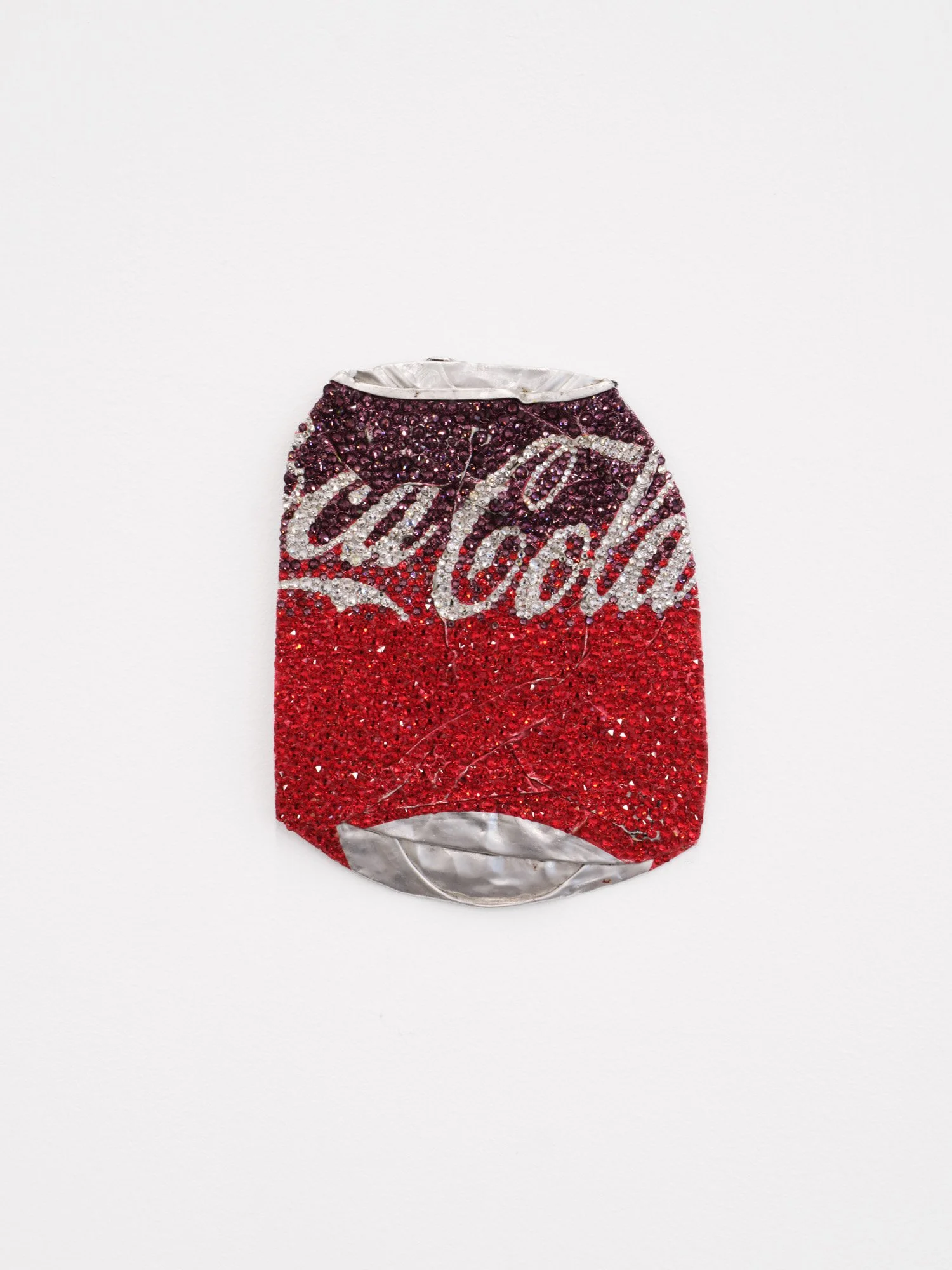 Sam Keller 
Can (Cherry Coke), 2024 
Swarovski crystals on found can. 
5 x 4 inches