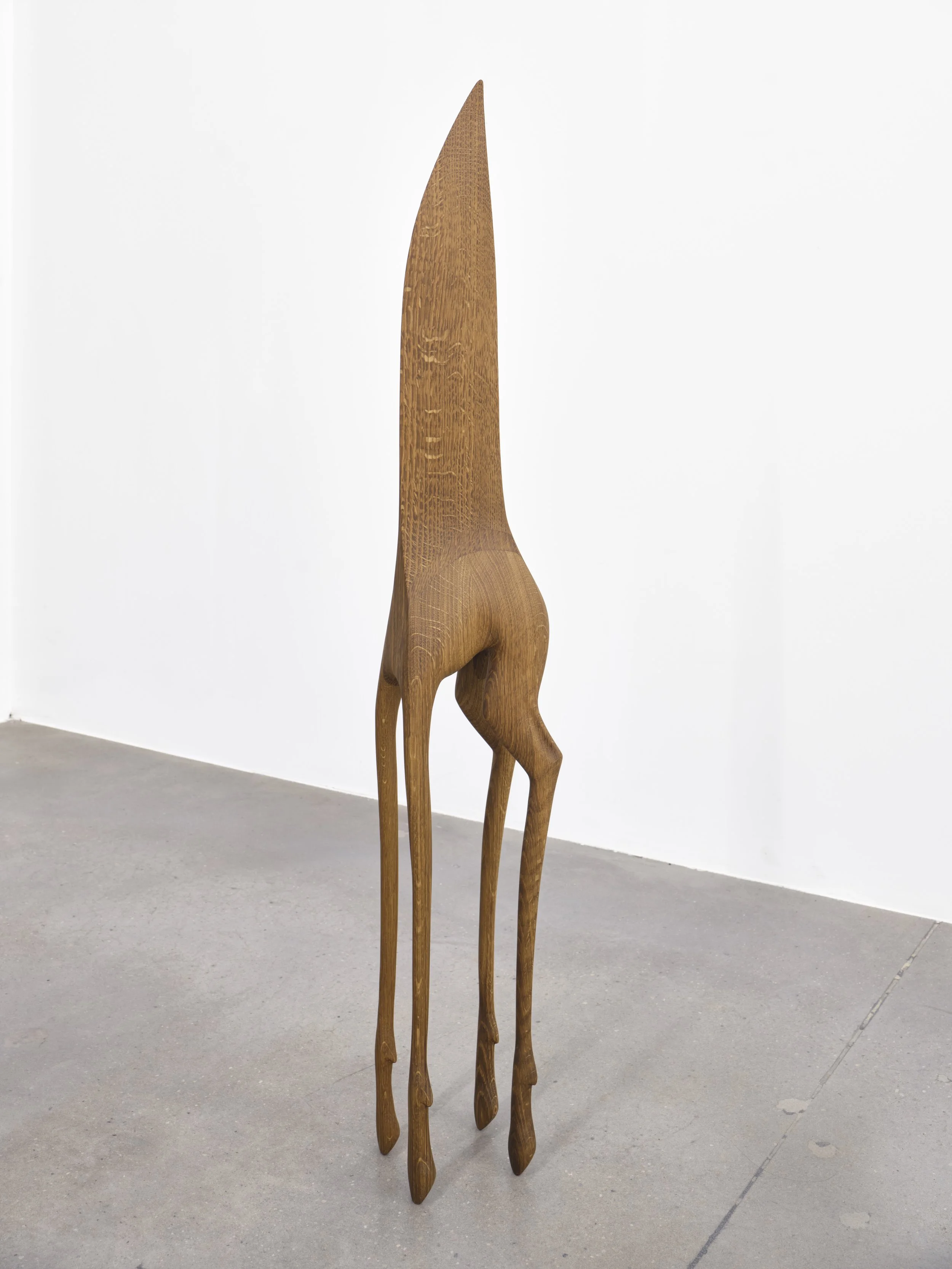 Wes Thompson 
Salt Licked, 2025 
Fumed White Oak 
43(h) x 7 (l) x 3.5 (w) inches