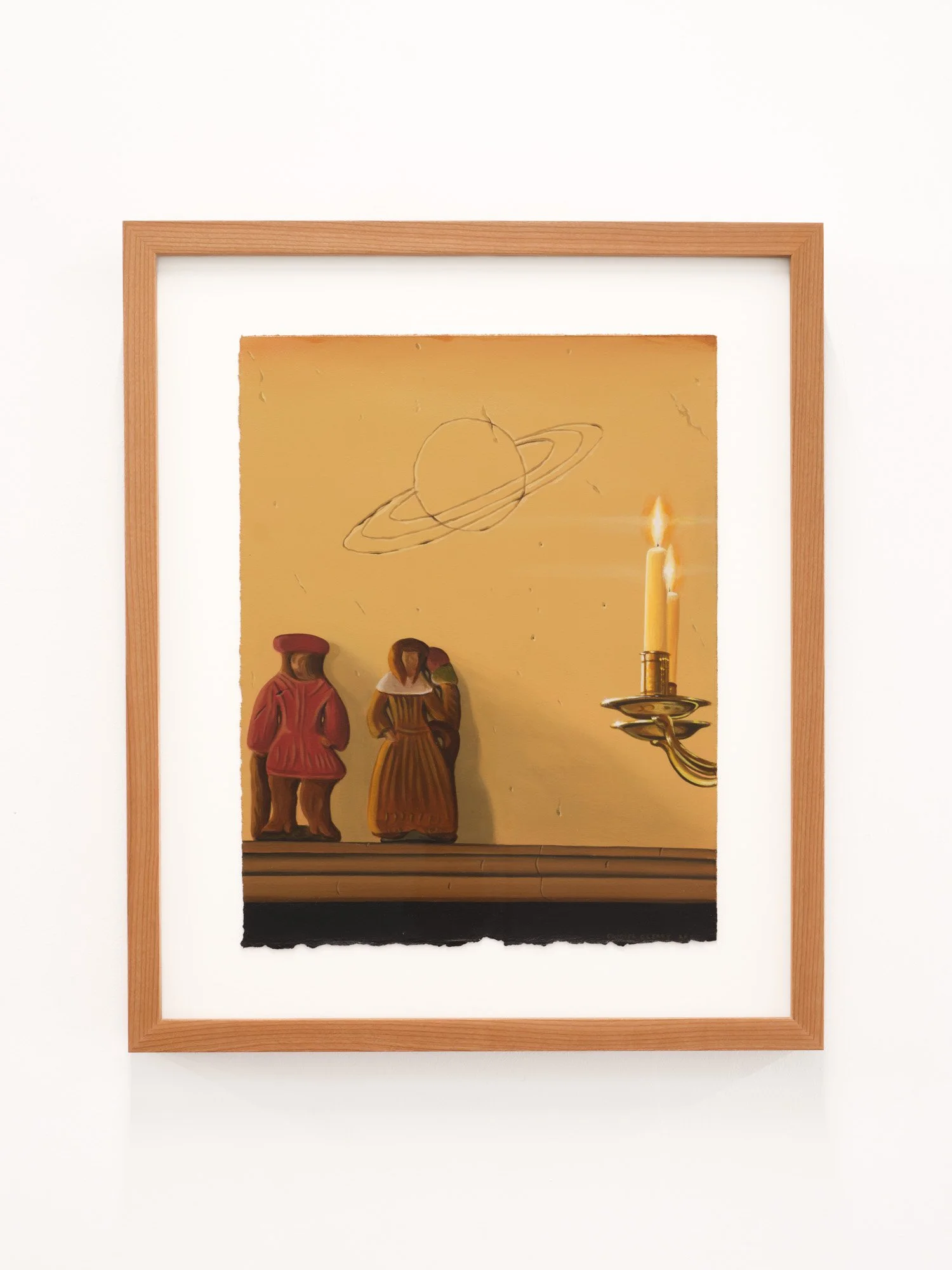 Conner O'Leary 
Lost in the North Star, 2026 
Acrylic on paper framed with museum glass 
17 x 14 inches framed