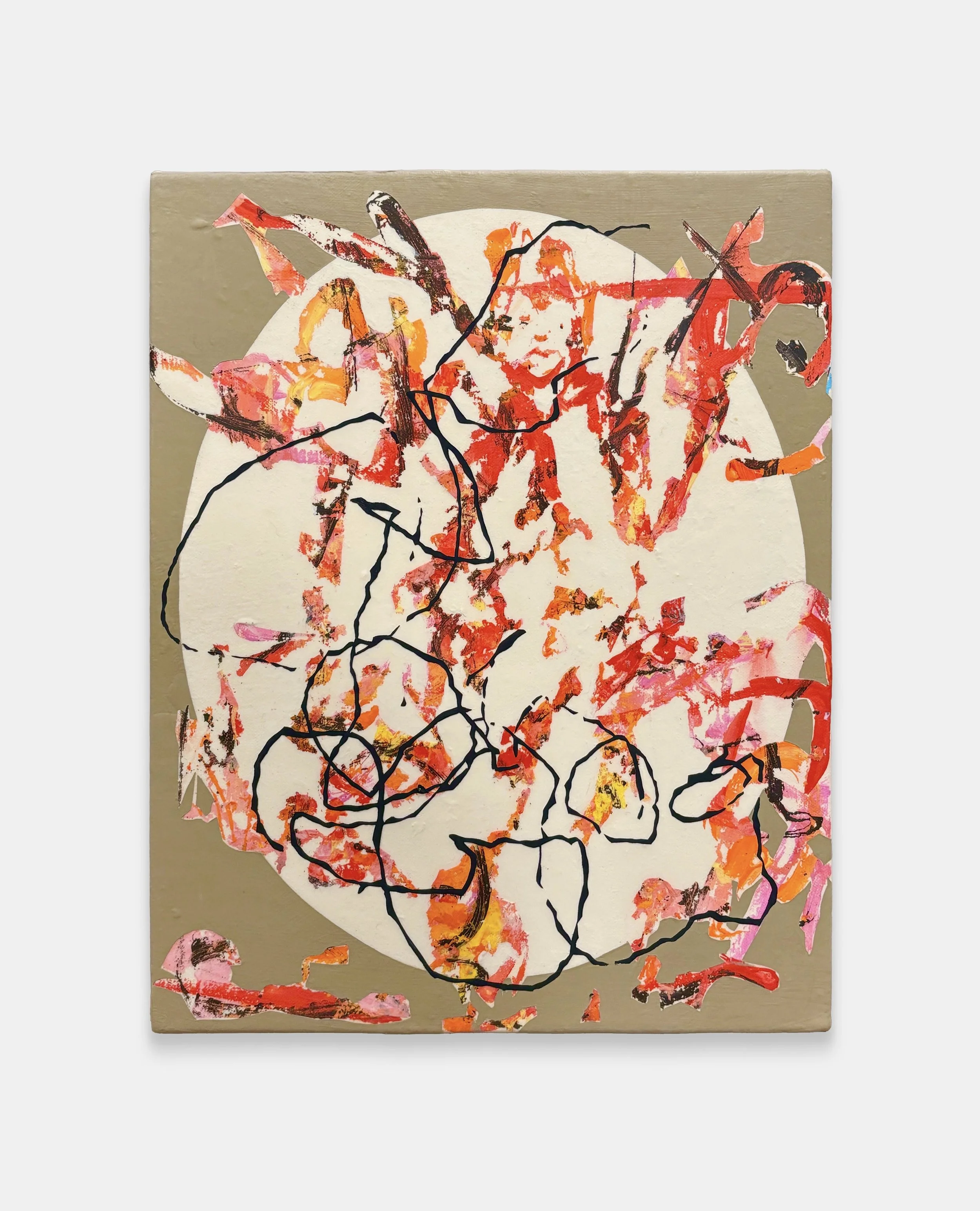 Ana Villagomez 
Sweet Origin (Dulce Origen) , 2025 
Acrylic and falshe on canvas 
14 x 11 inches