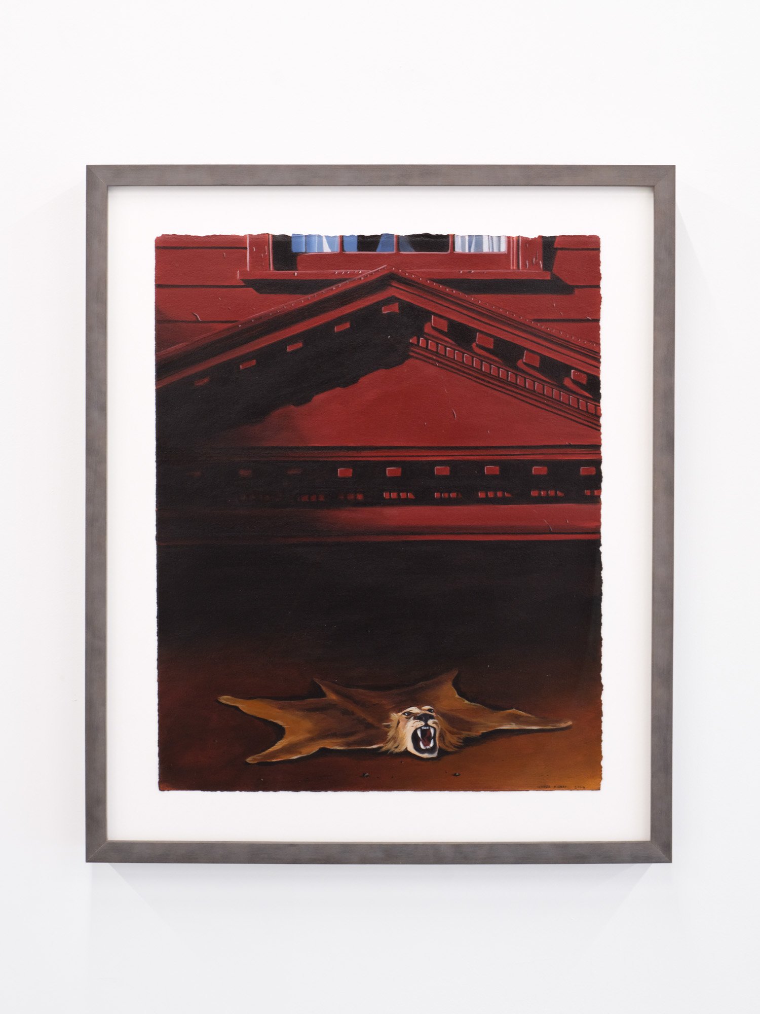Conner O'Leary 
Another Sunday, 2026 
Acrylic on paper 
21 x 25 inches framed with museum glass