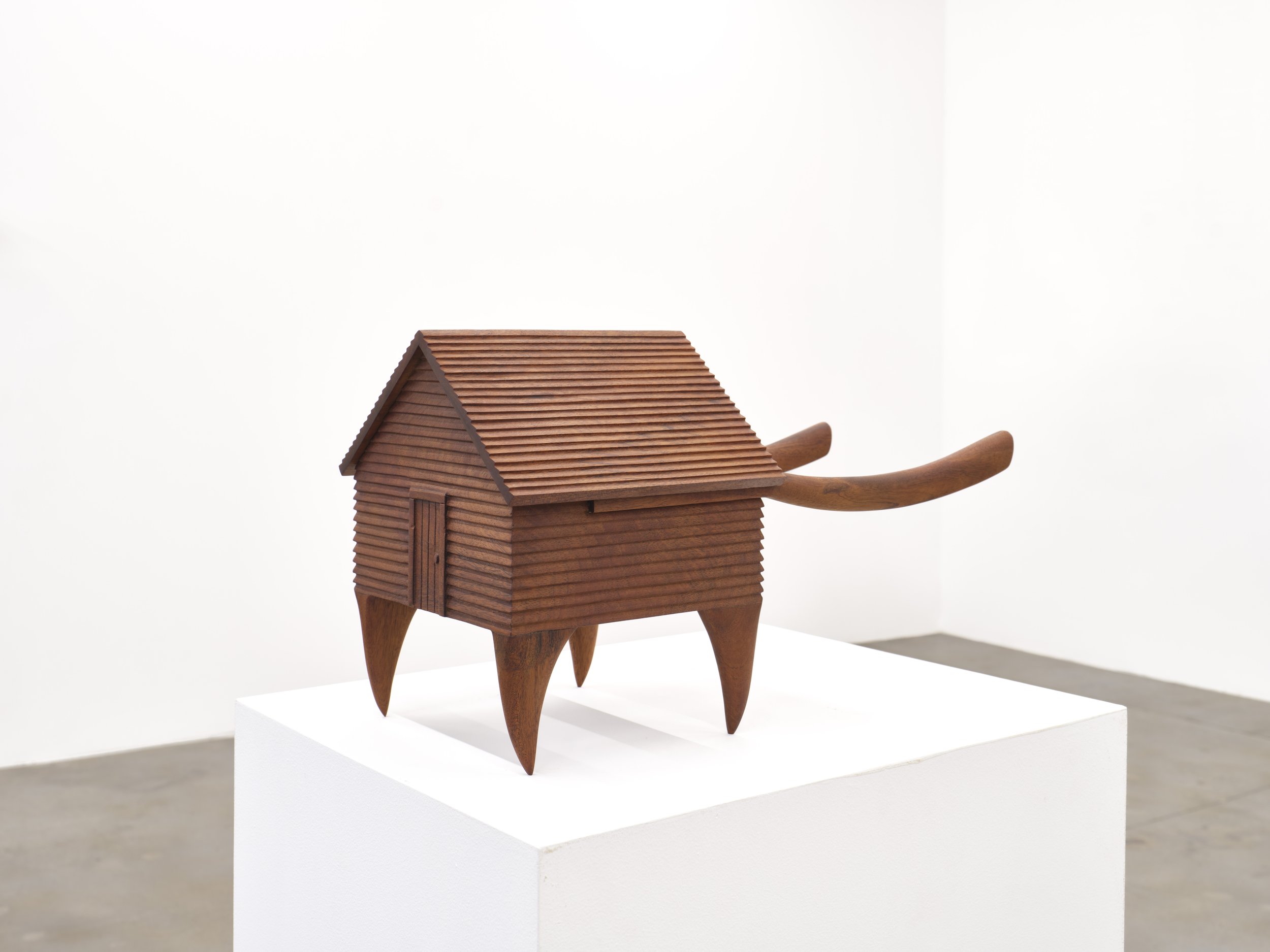 Wes Thompson 
Bones and Dust, 2025 
Mahogany 
9.5 (h) x16 (l) x8 (w) inche