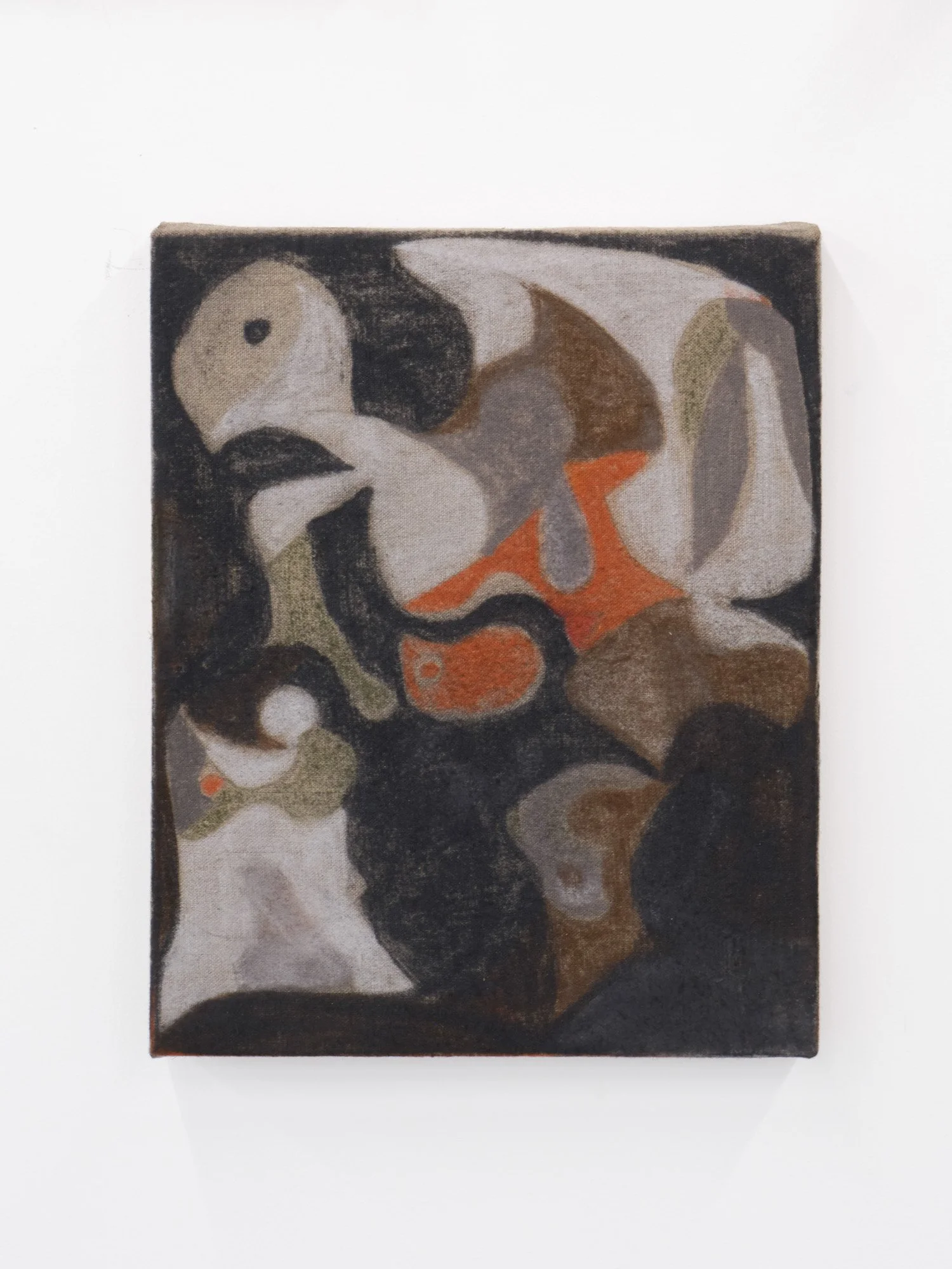 Barry Elkanick 
Swindle of the Heartland, 2026 
Oil pastel, soft pastel, and graphite on linen 
14 x 11 inches