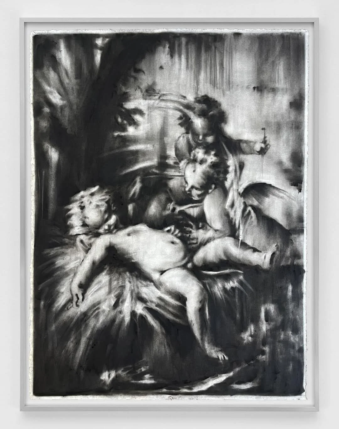 Taylor Prendergast 
Fallen, 2026 
Charcoal on paper 
26 x 19 1/2 inches