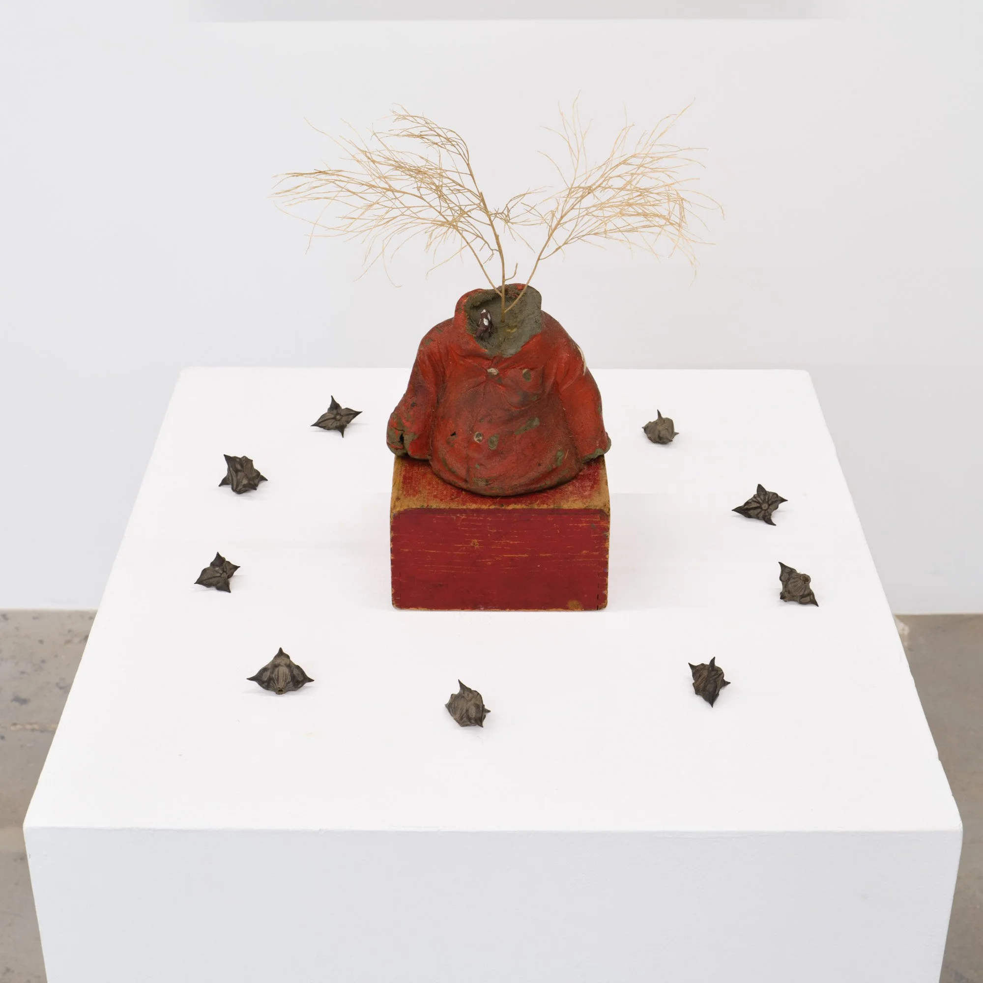 Barry Elkanick 
A breeding mare, 2026 
Found objects 
5 1/2 (w) x 12 (h) x5 1/2 (d) inches