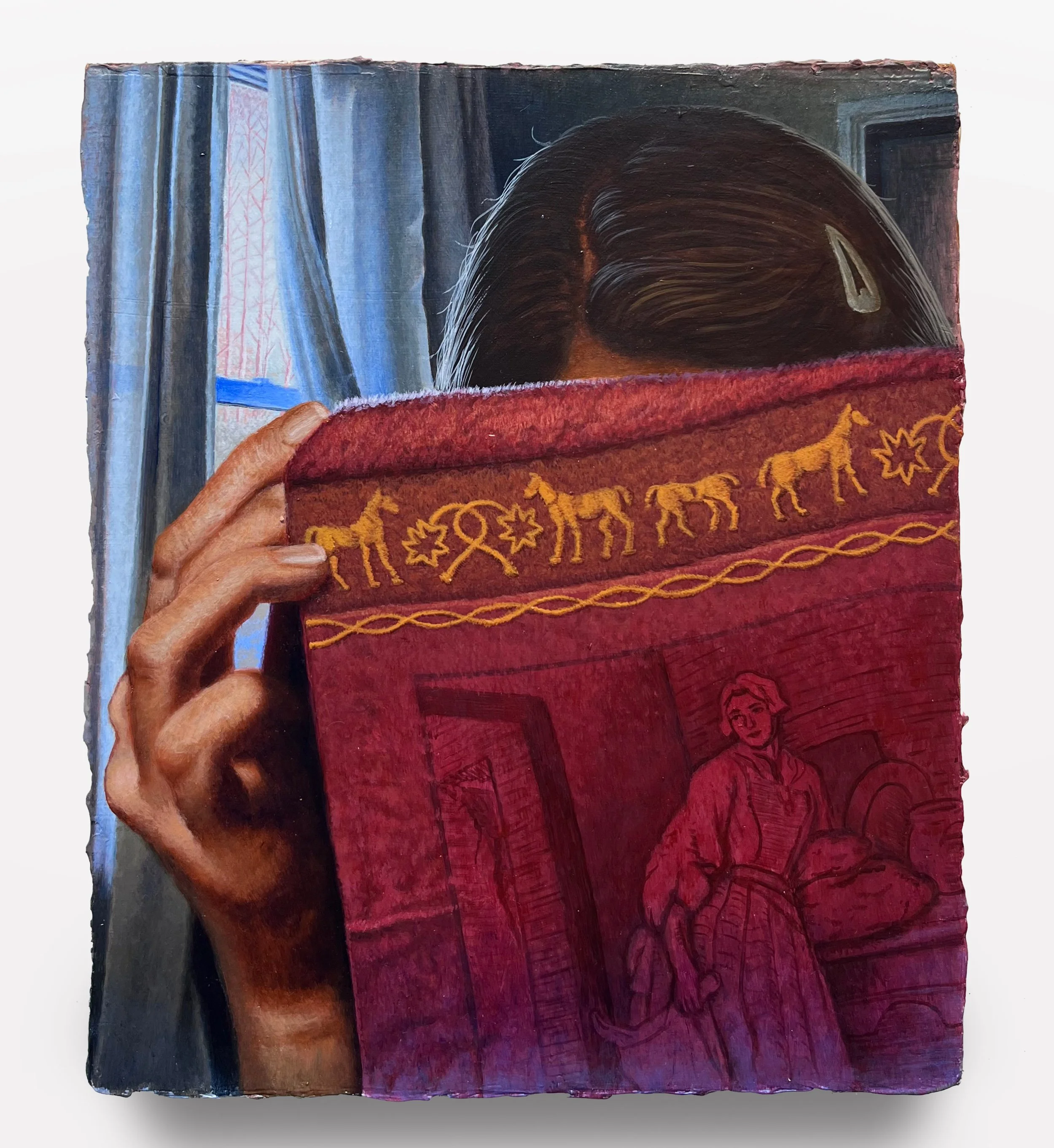 Carter Flachbarth 
The Wish and The Thing, 2026 
Acrylic on canvas 
10 x 12 inches