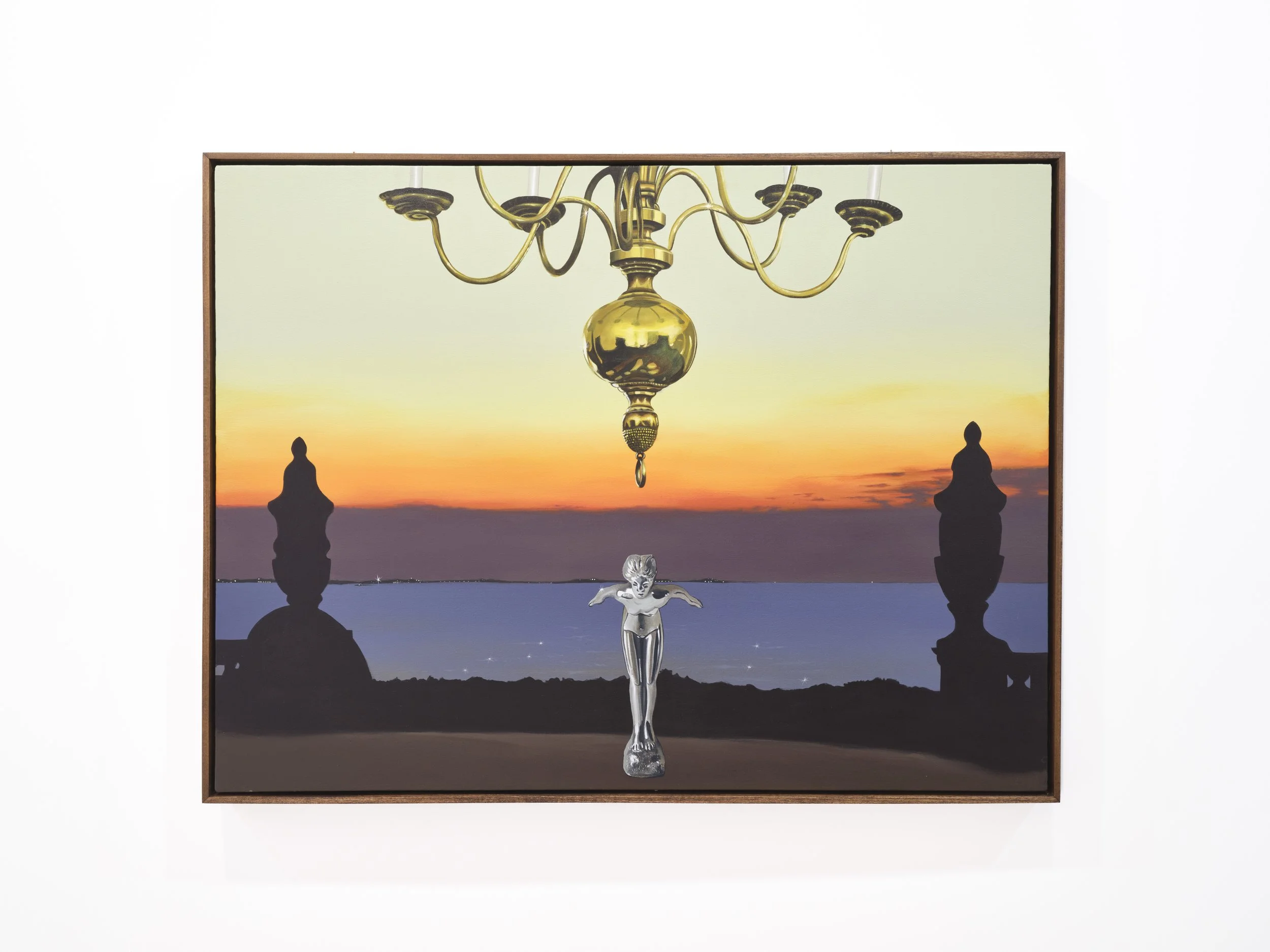 Conner O'Leary 
False Sun, 2025 
Acrylic on canvas stretched over panel 
36 x 48 inches