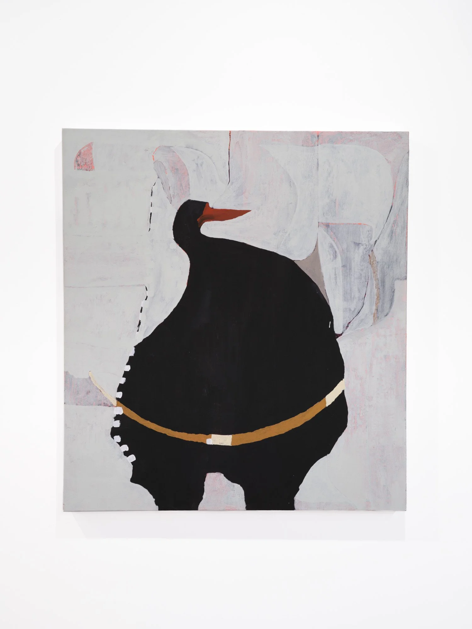 Felix Benton 
Tough Guy, 2025 
Acrylic, flashe, and charcoal on canvas 
42 x38 inches