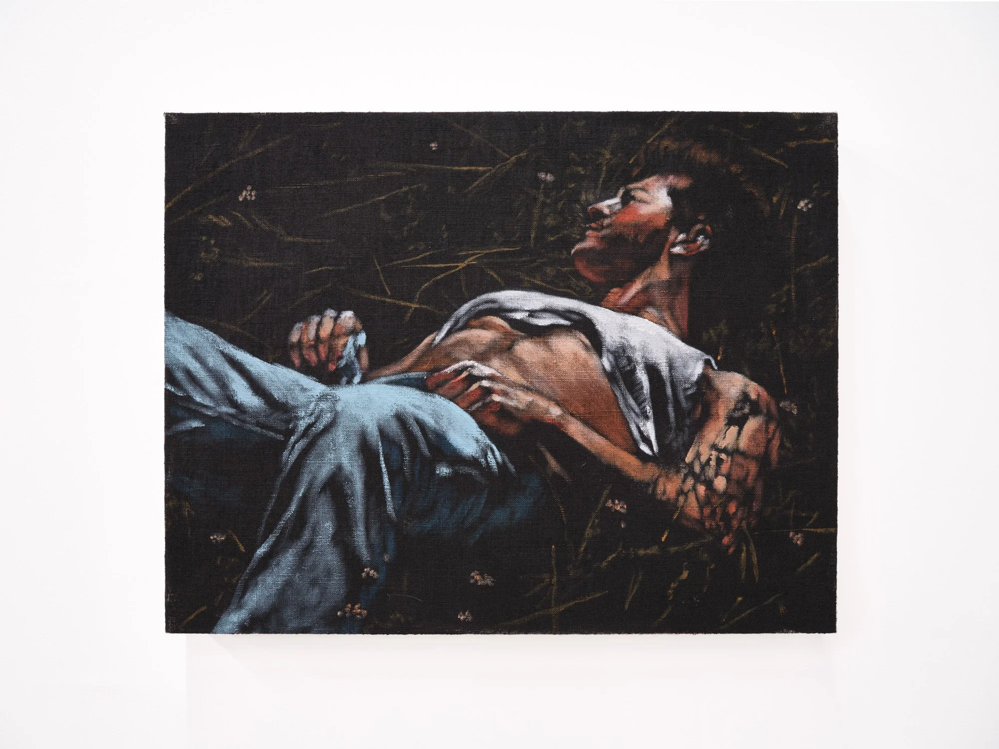 RF. Alvarez 
Mustang Wild, 2025 
Acrylic on raw linen 
14 x 18 inches