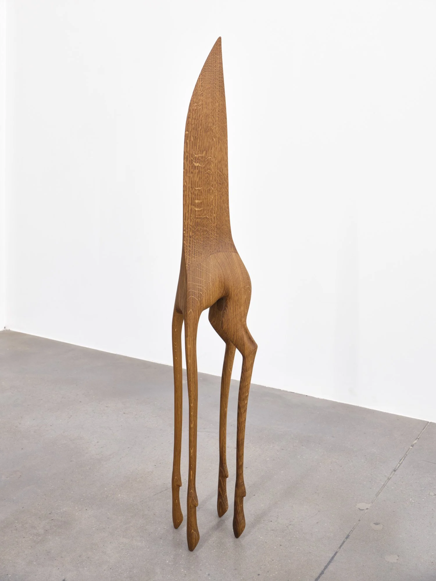 Wes Thompson  
Salt Licked, 2025 
Fumed White Oak 
43(h) x 7 (l) x 3.5 (w) inches