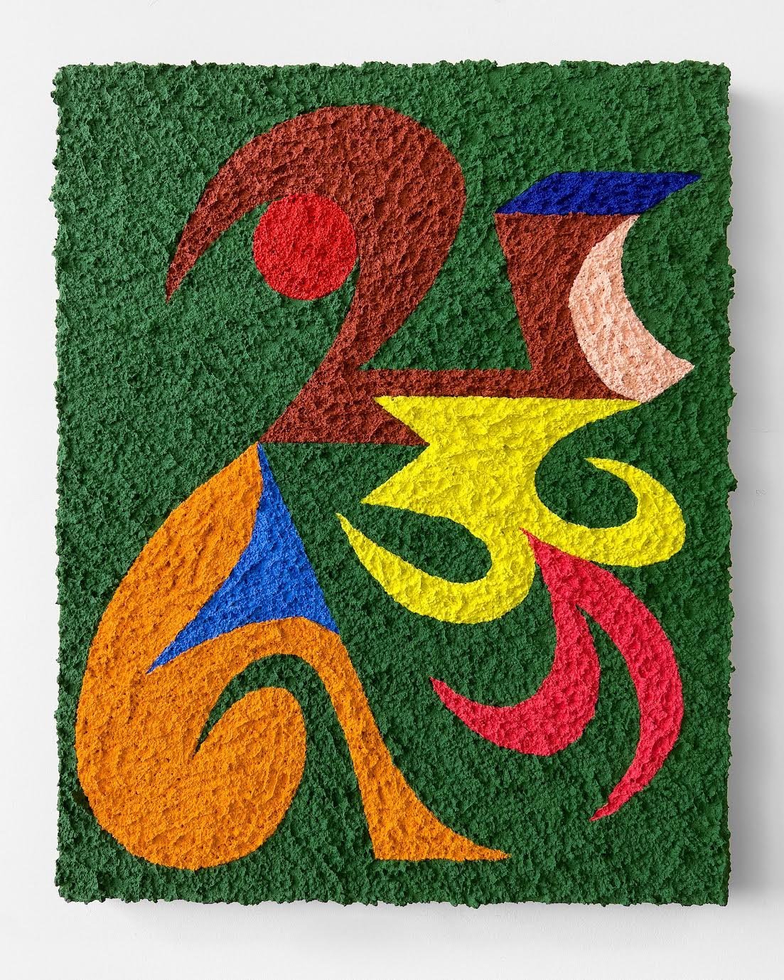 Carlos Rosales Silva
Infinity Pool Floating Above PV
20” x 16”
Crushed stone, sand, and glass bead in acrylic paint on panel
2022