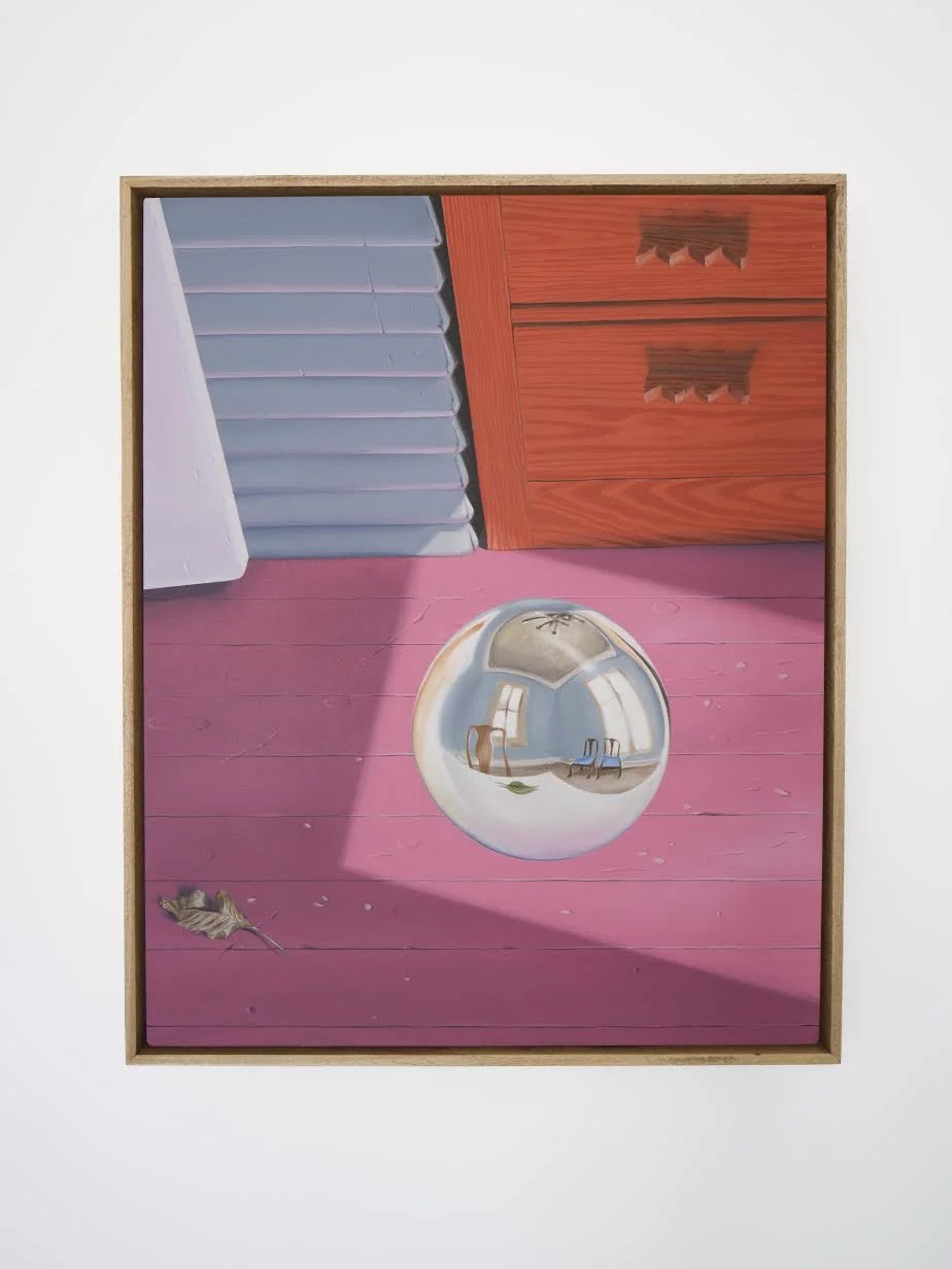 Conner O'Leary 
Interior Vision, 2024 
Acrylic on canvas stretched over panel 
24 x 30 inches
