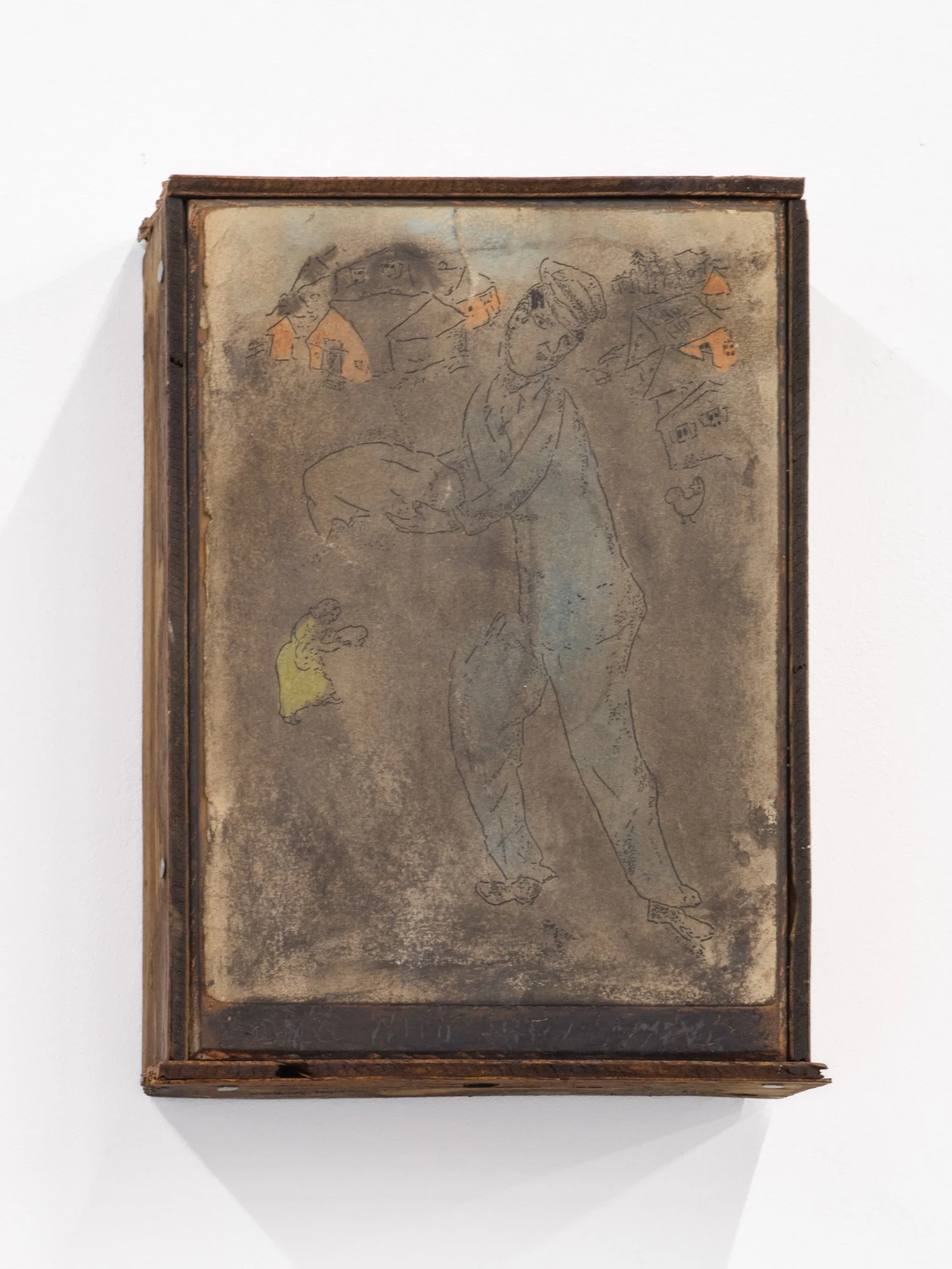 Barry Elkanick 
Gone with the Wind, 2026 
Pastel on found book mounted to panel in artist frame 
9 1/2 x 7 inches