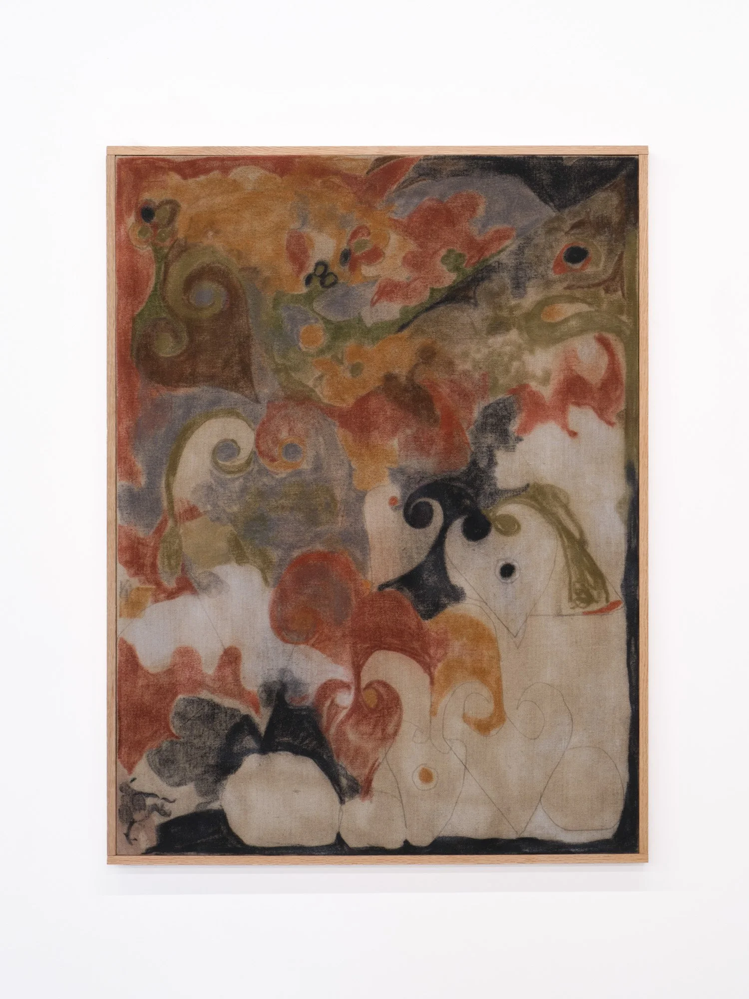 Barry Elkanick 
Seduction Extinctions, 2026 
Oil pastel, soft pastel, graphite on linen artist frame 
41 x 31 inches
