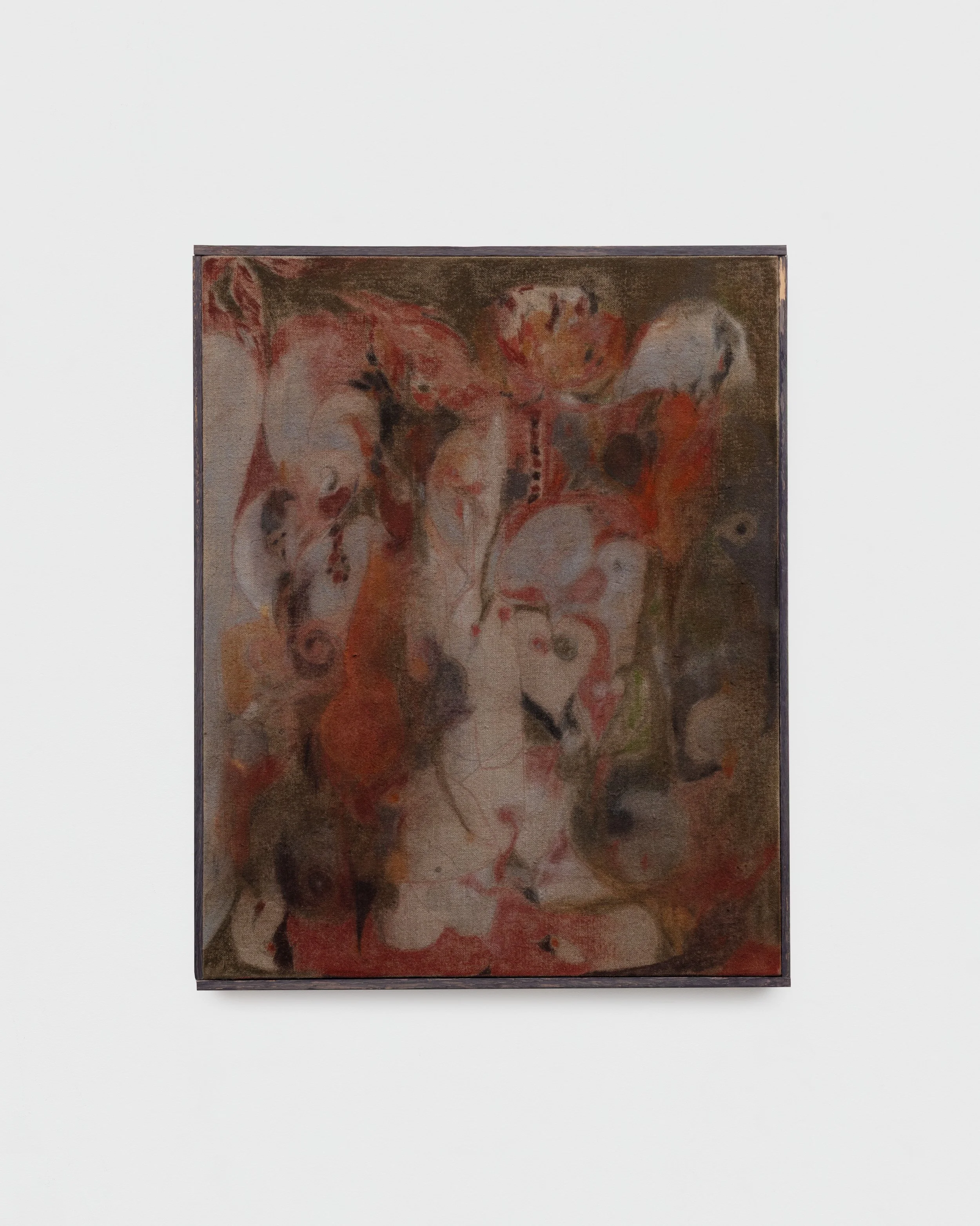 Barry Elkanick 
The Full Moon, 2026 
Charcoal and soft pastel on linen 
20.5 x 16.5 inches