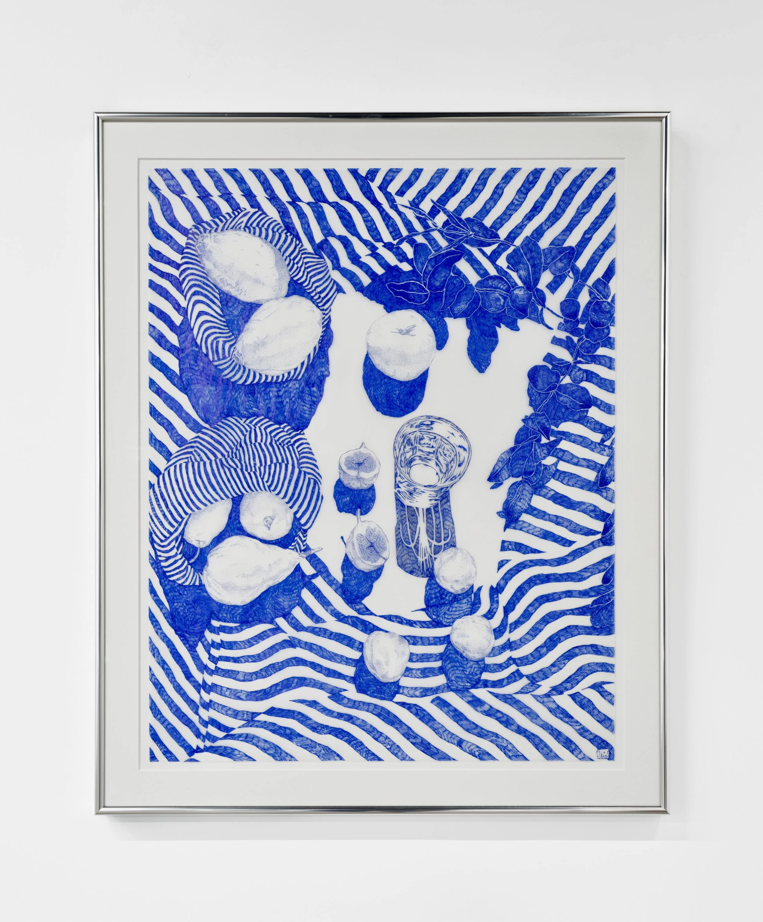 Jeffrey From 
a banquet, 2025 
Ballpoint pen on vellum 
19 x26 inches 
21 x28 inches framed