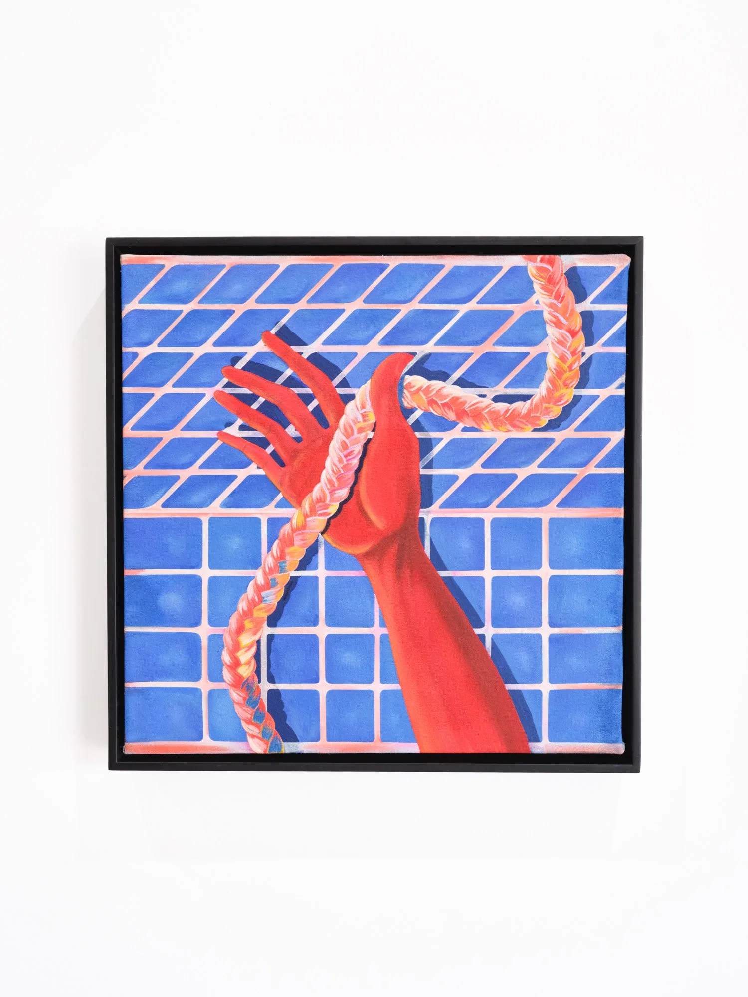 Brooke Burnside 
Good Manners, 2025 
Oil on canvas 
18 x 18 inches