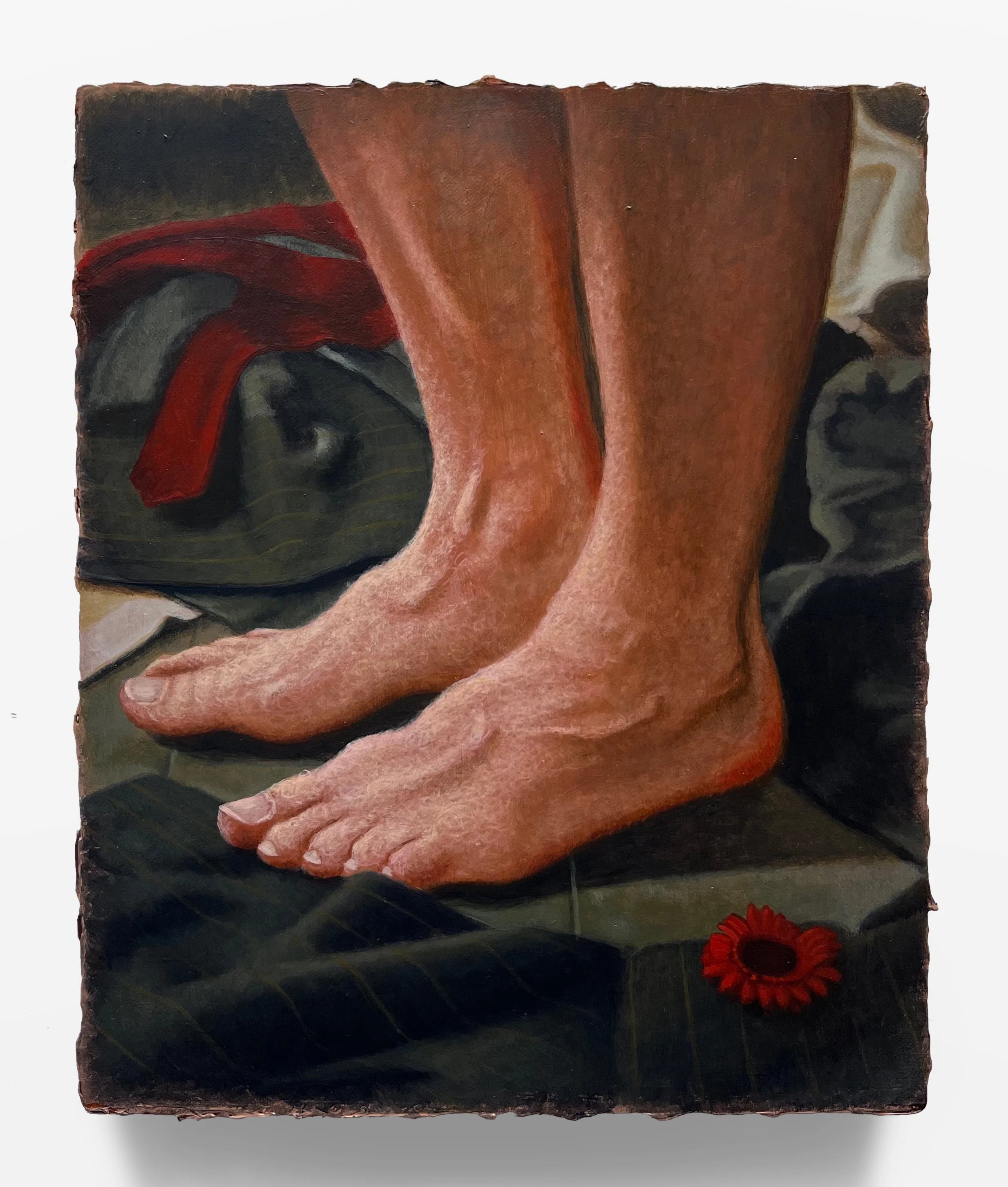 Carter Flachbarth 
A Well Dressed Man, 2026 
Acrylic on canvas 
10 x 12 inches