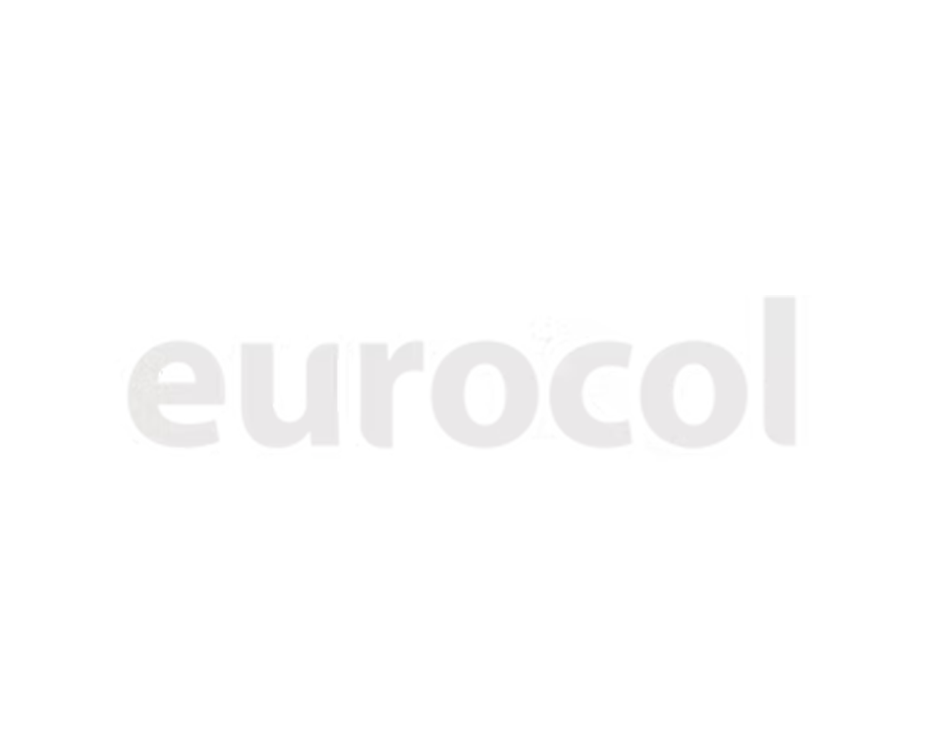 Het woord 'eurocol' in grijze letters op een witte achtergrond.