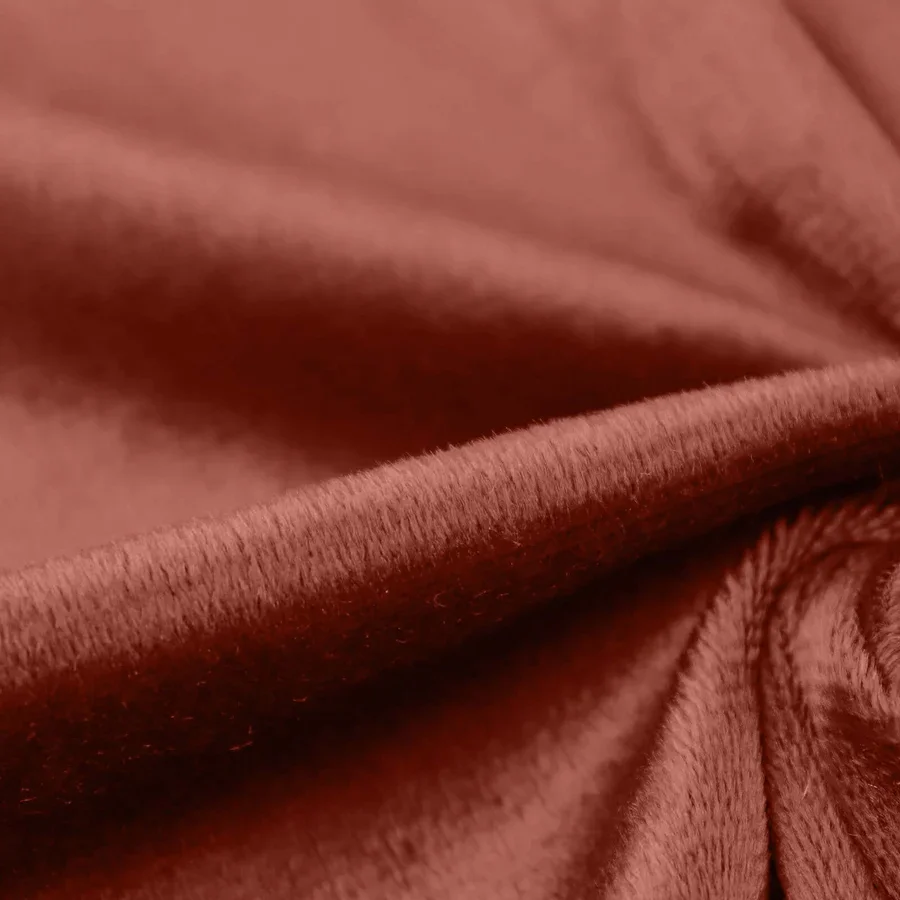 Terracotta Velvet Table Runner - 12"x108"