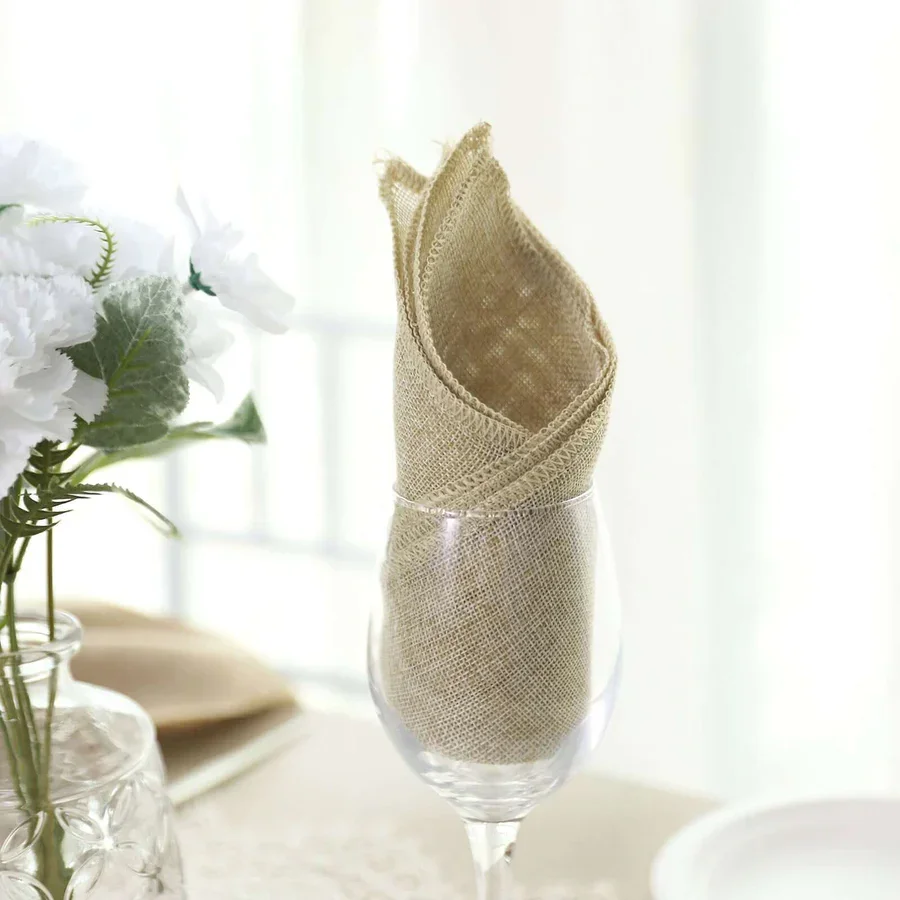 Natural Burlap Napkins - 19"x19"