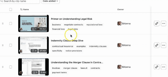gif showing videos in contract term deep dives library for lowercase legal