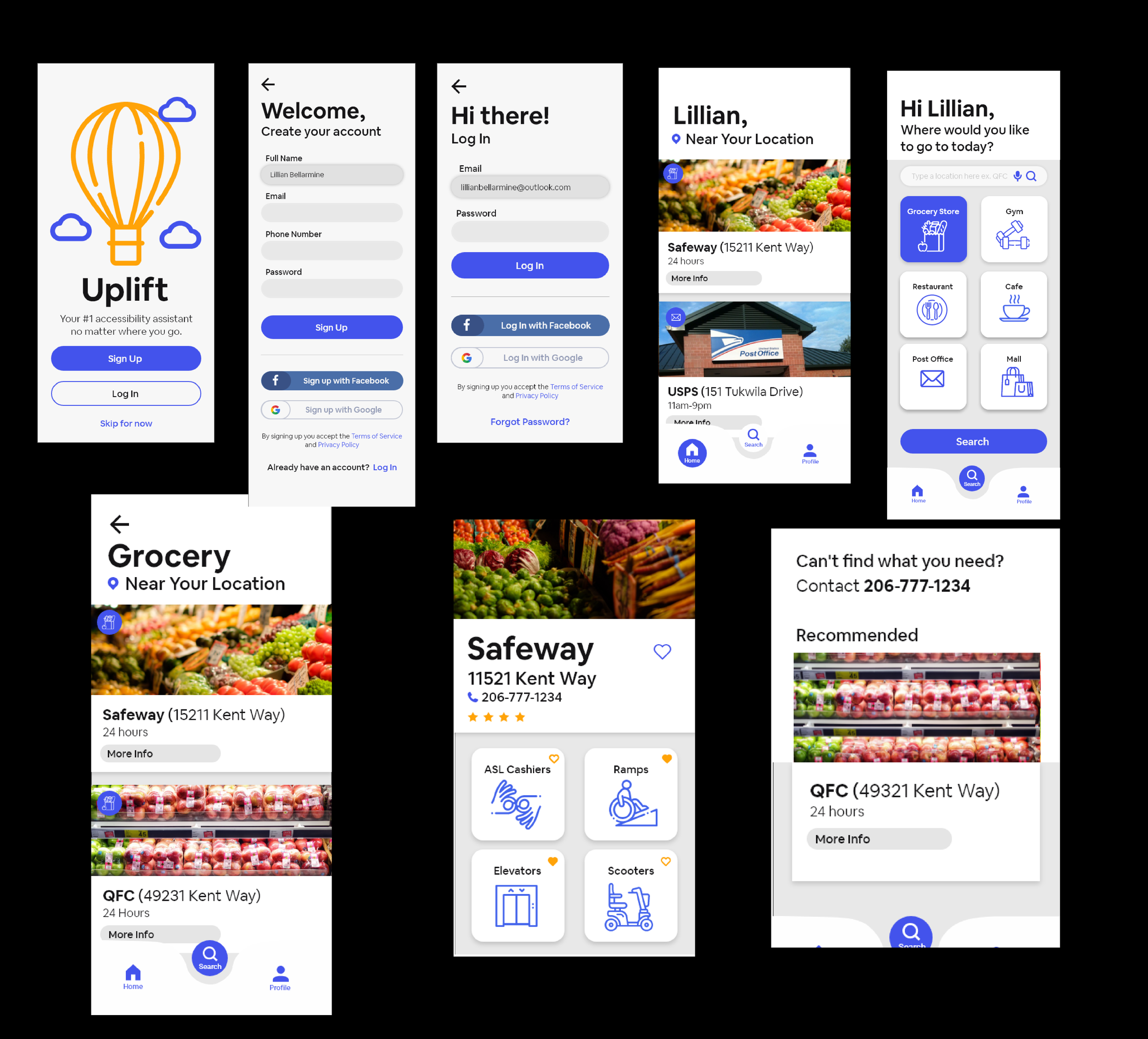 Final project for an accessibility app