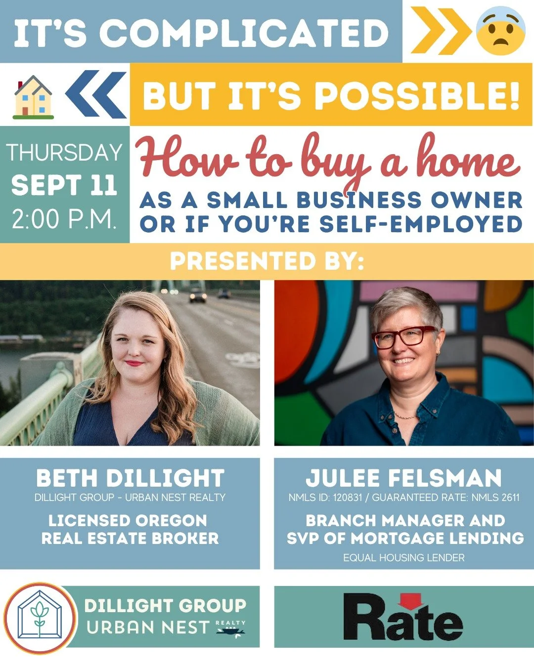 🏡💼 Thinking about buying a home, but your income doesn&rsquo;t fit the traditional mold?
We get it &mdash; being self-employed or running your own business can make home buying feel complicated. But guess what? 👉 It&rsquo;s totally possible.

📅 J