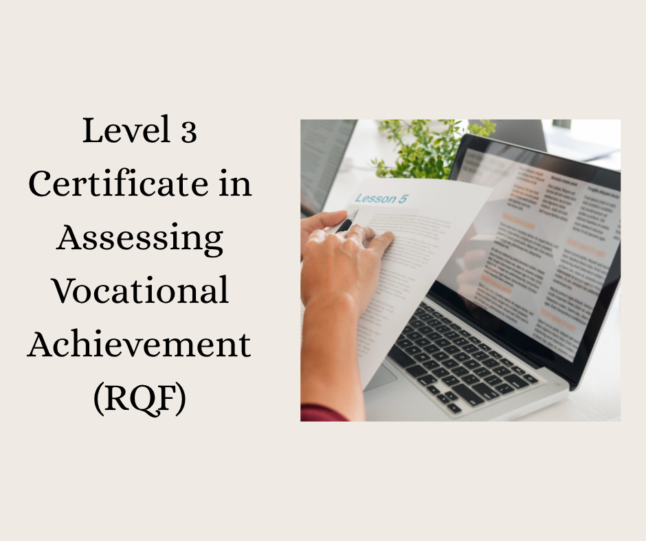 Level 3 Certificate in Assessing Vocation Achievement