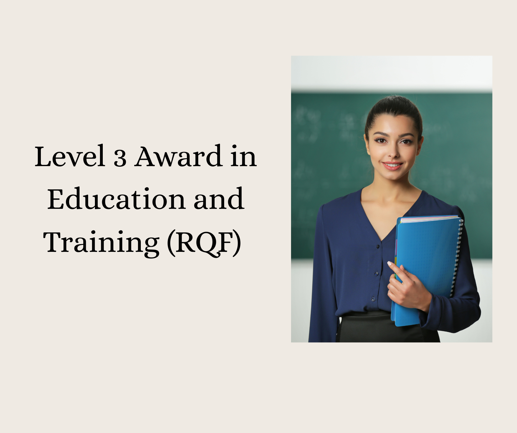 Level 3 Award in Education and Training (RQF)