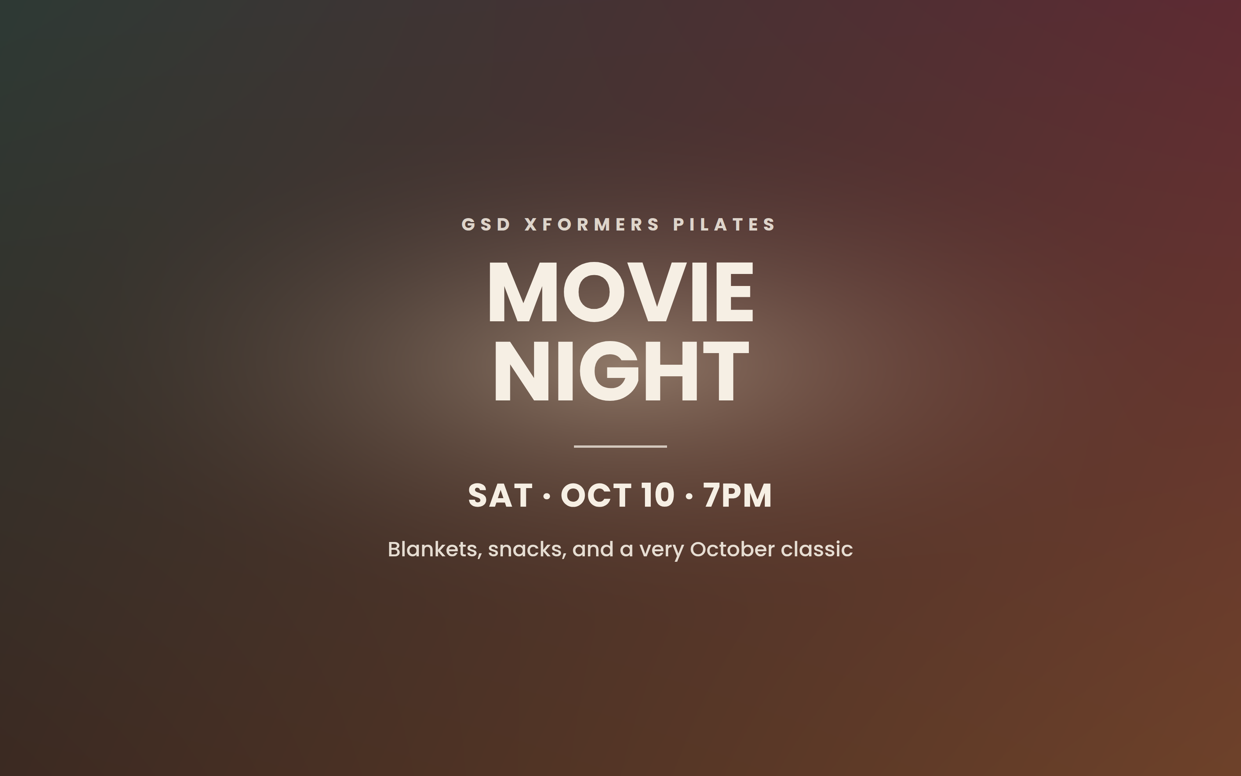 Movie Night at GSD