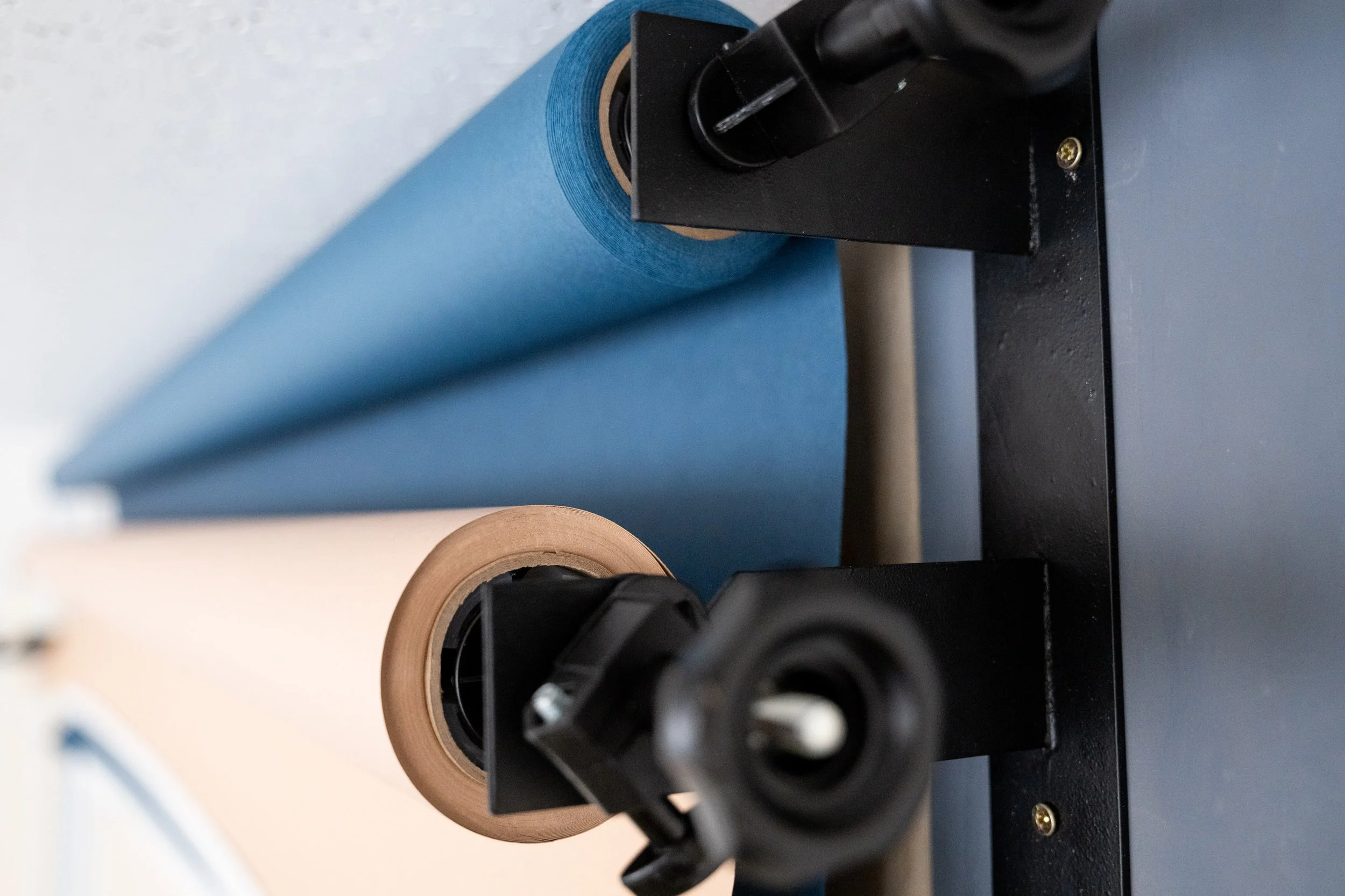 Warm neutral seamless paper backdrop available for photographers and content creators at Morningstar Studio.