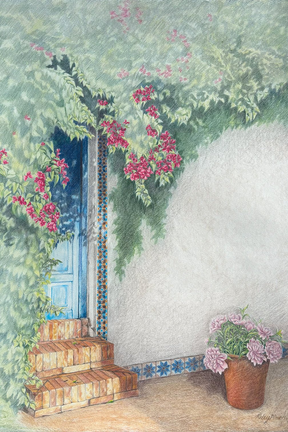 Flowers in Spain, 2025, 18 x 24"