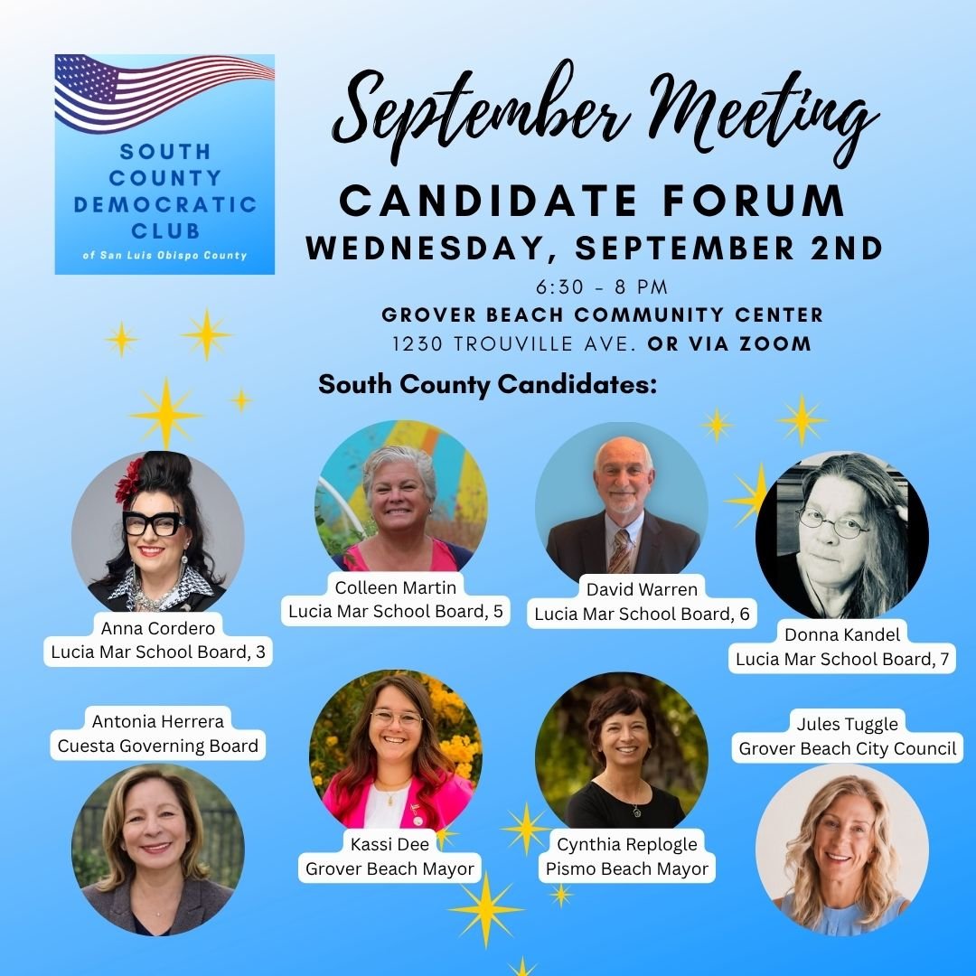 South County Democratic Club September Meeting