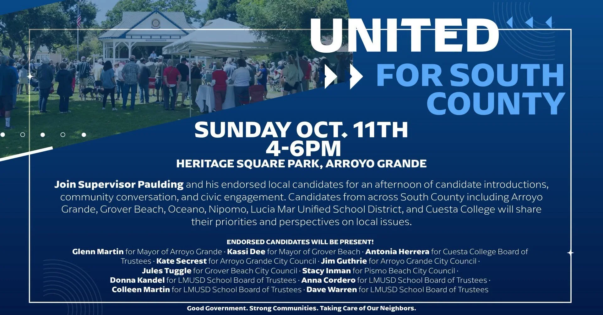Jimmy Paulding’s United for South County Event