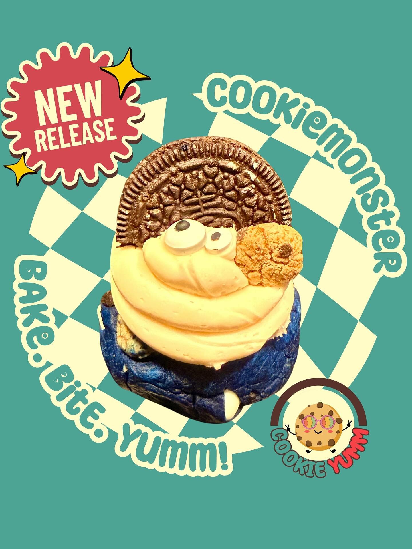 👀 Guess who&rsquo;s back and better than ever? Our revamped CookieMonster cookie 💙🍪 This big blue beauty is loaded with even MORE chocolatey goodness and all the yumm you&rsquo;ve been craving! 

Available for order on our website soon!