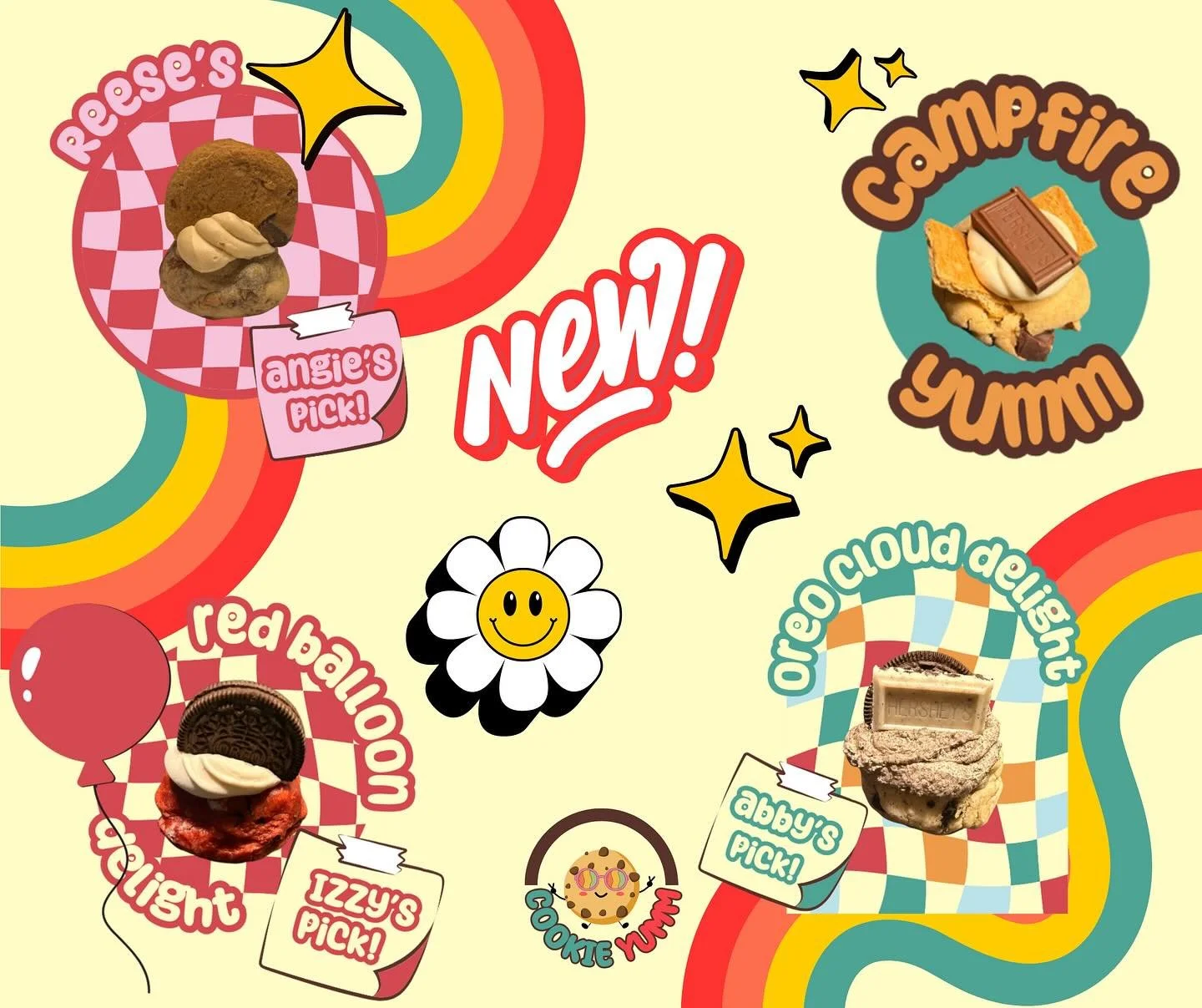 📚🩺🍪 From stethoscopes to homework to late-night test kitchen adventures - Our Cookie Crew has been BUSY creating magic in the kitchen! ✨
And now, they&rsquo;re proud to share their very own creations with you:

❤️ Izzy&rsquo;s Pick: Red Balloon De