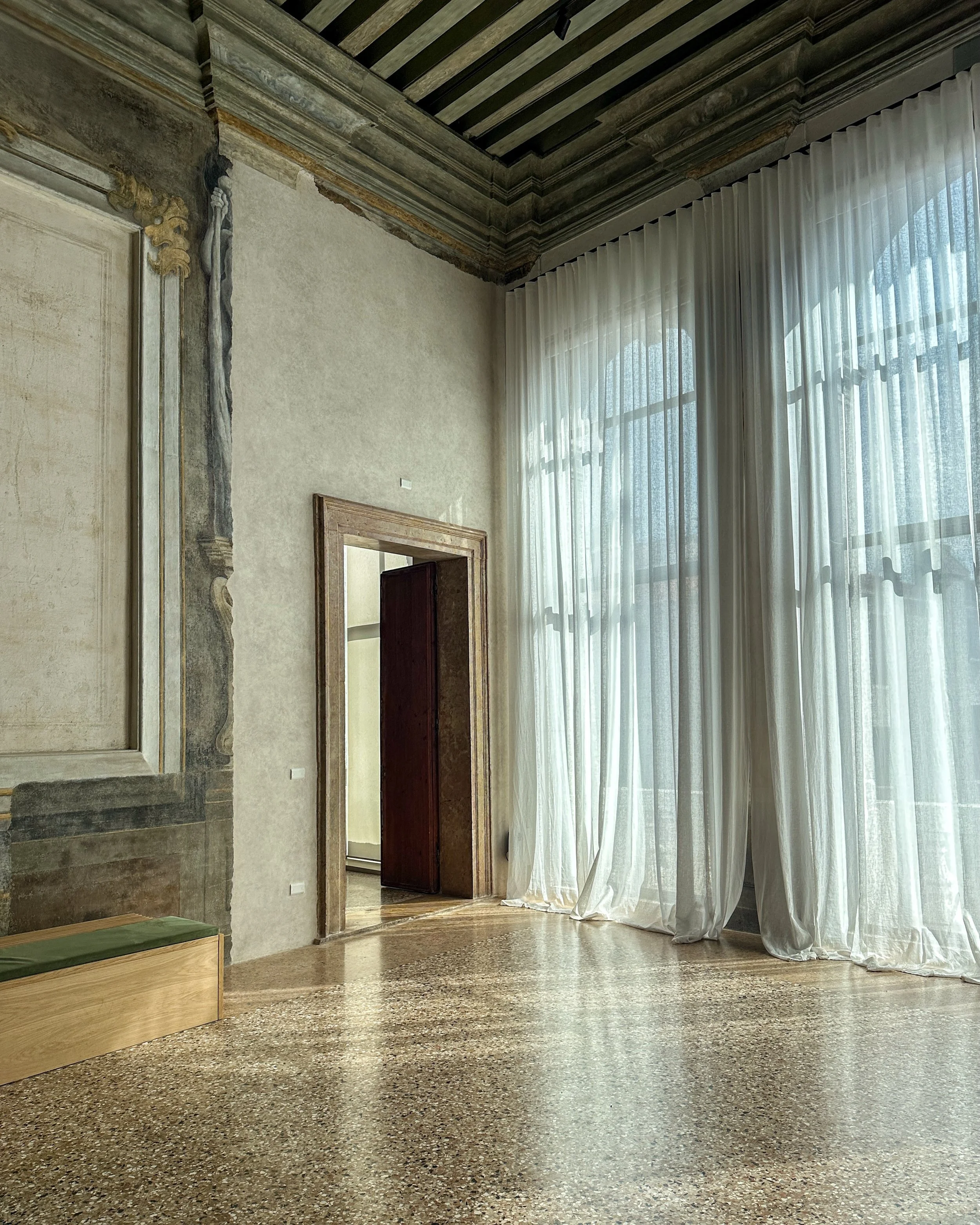 Venice Biennale, day one.

Giardini, Chiesa di San Lorenzo, Complesso dell&rsquo;Ospedaletto.

Intense through heat, thresholds, sound, refusal, pressure.

Still processing.

#VeniceBiennale #BiennaleArte2026 #VeniceArt #ContemporaryArt #ArtResearch