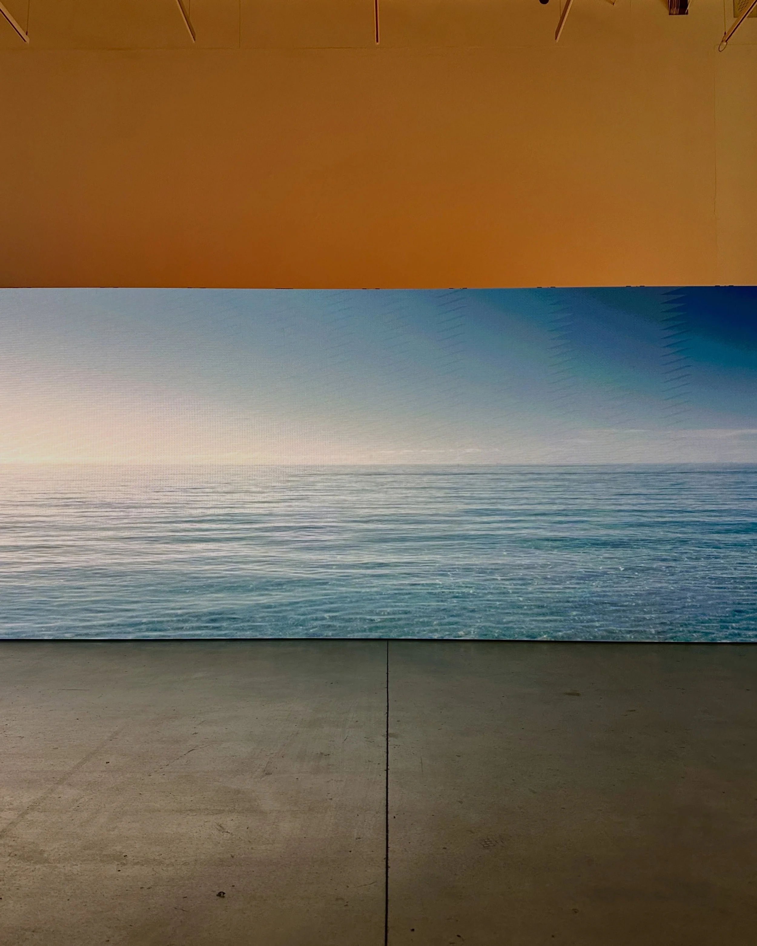 Elisa Giardina Papa&rsquo;s @elisagiardinapapa She Flickered In and Out of History at @icalondon 

Particularly resonant in its tension between declared authority and unstable ground: sovereignty asserted over a place whose physical existence refuses