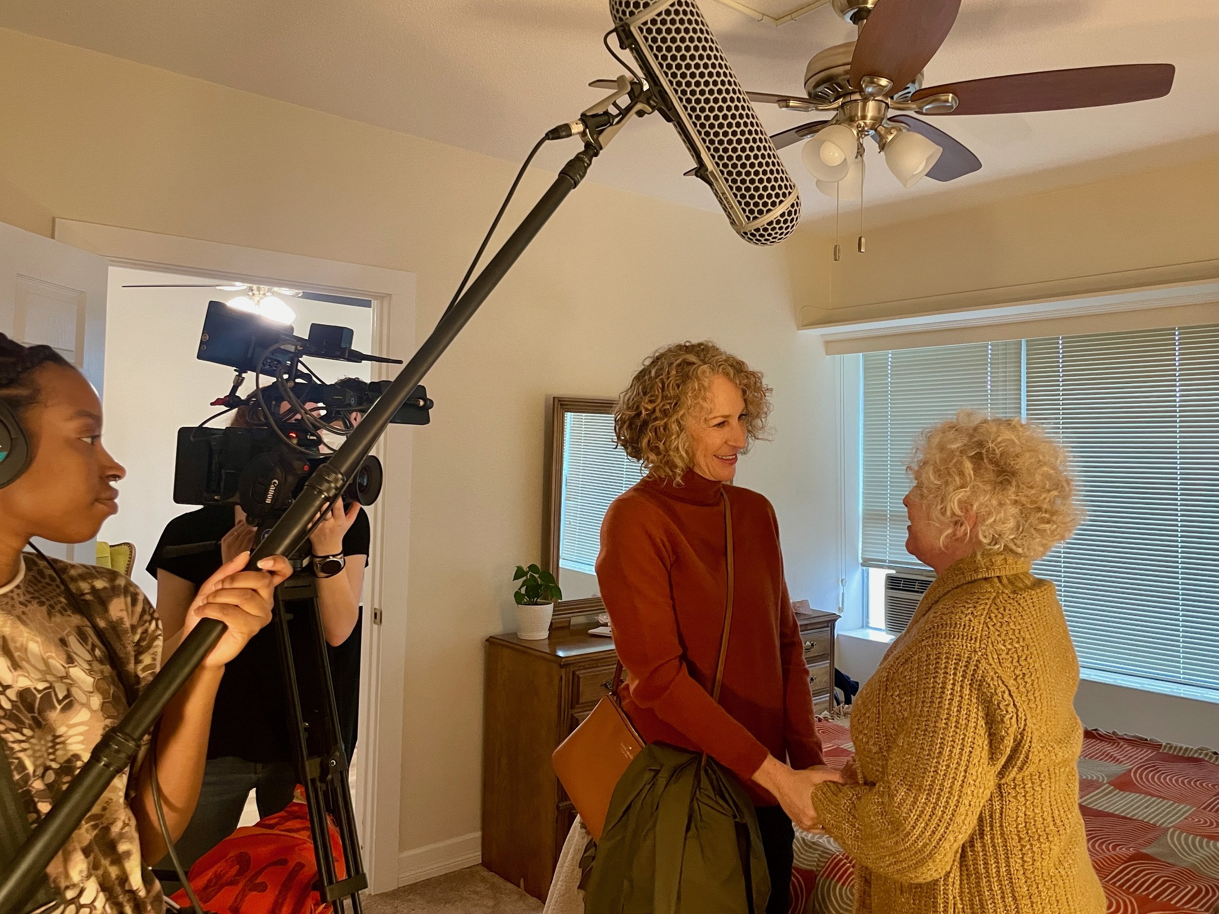 On set for "Remember Me"