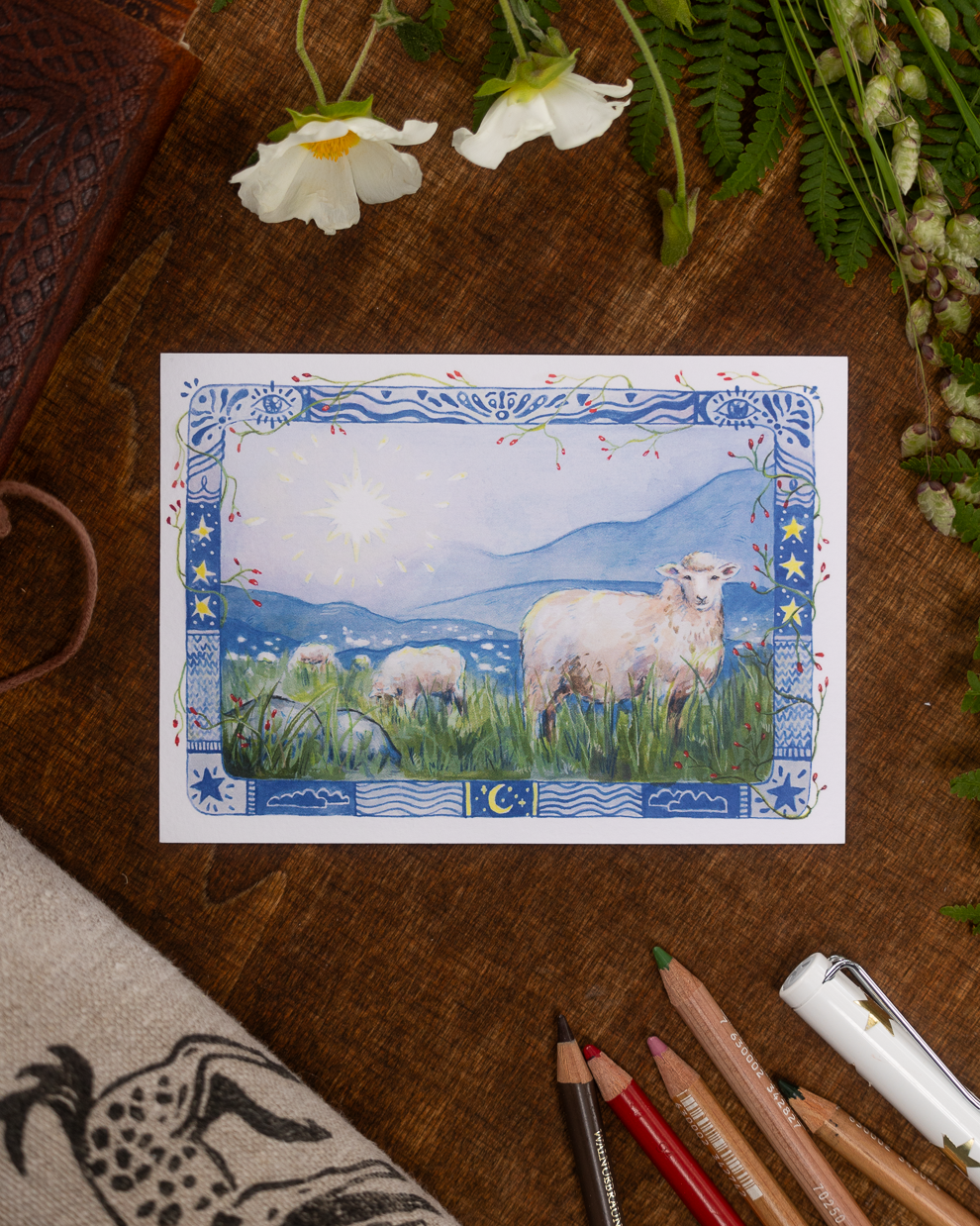 "Winter Blues" Postcard