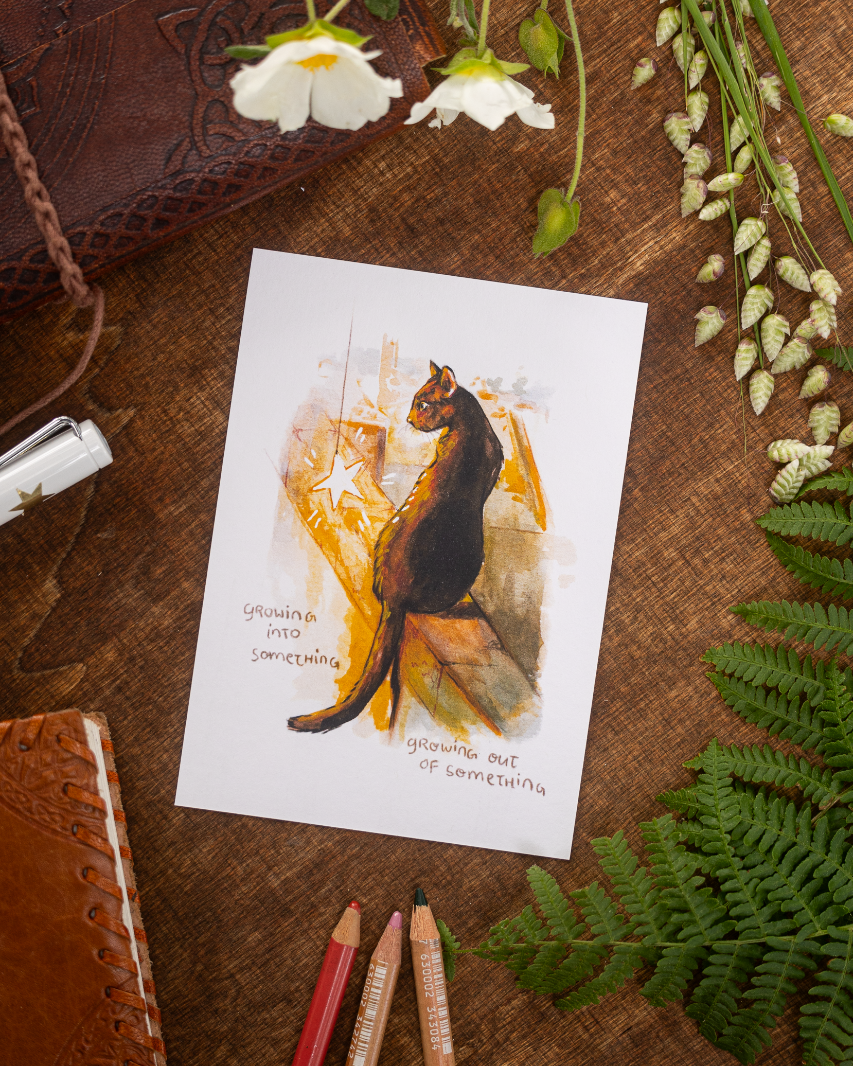 "Growing" Postcard