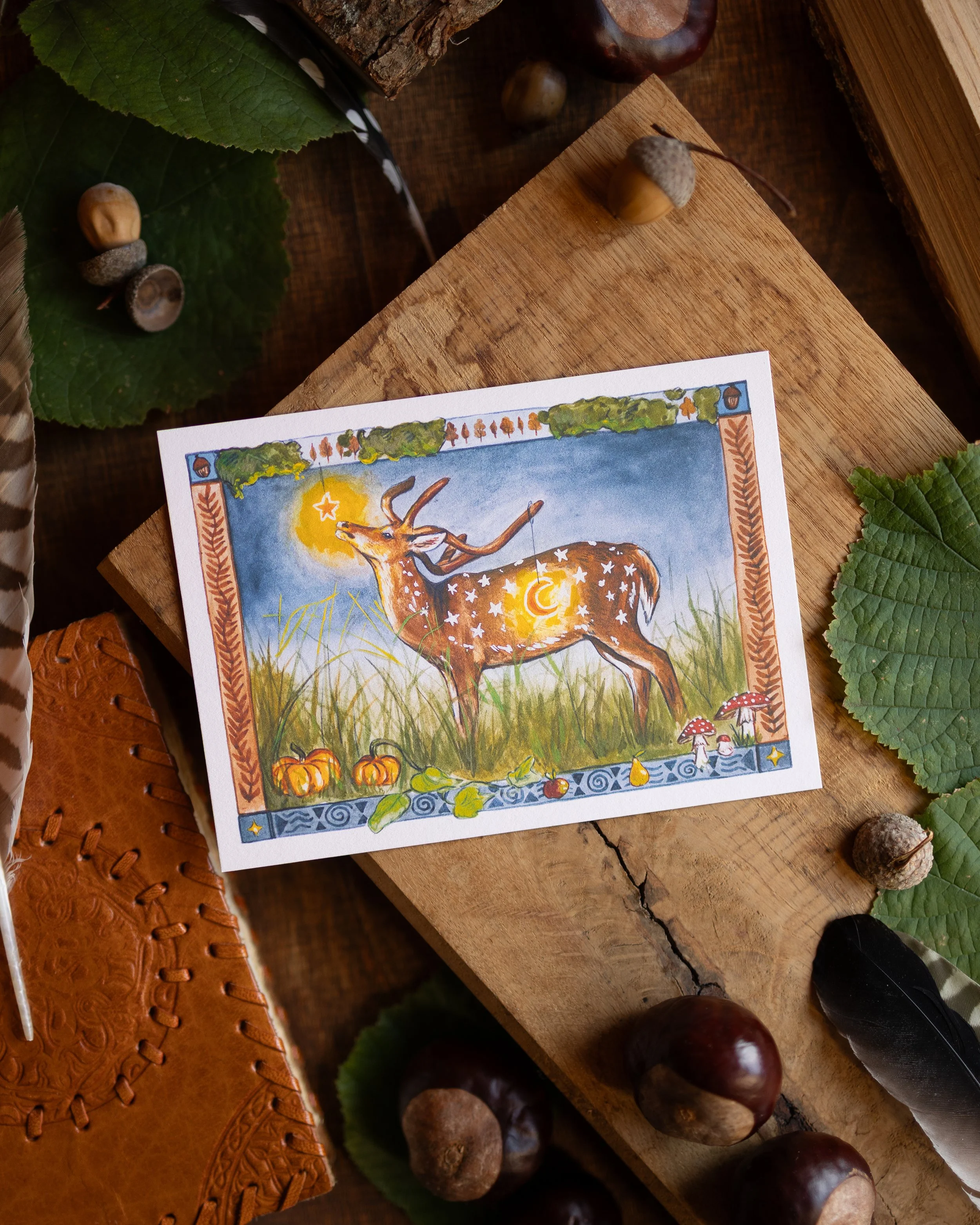 "Autumn Glow" Postcard