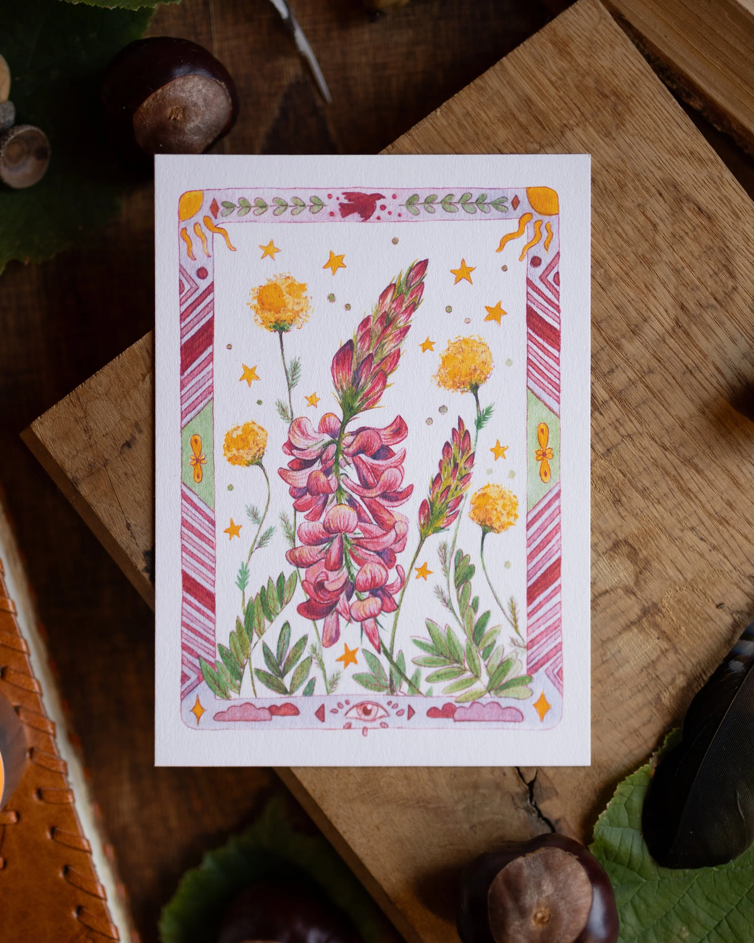 "Between Mountain & River II" Postcard
