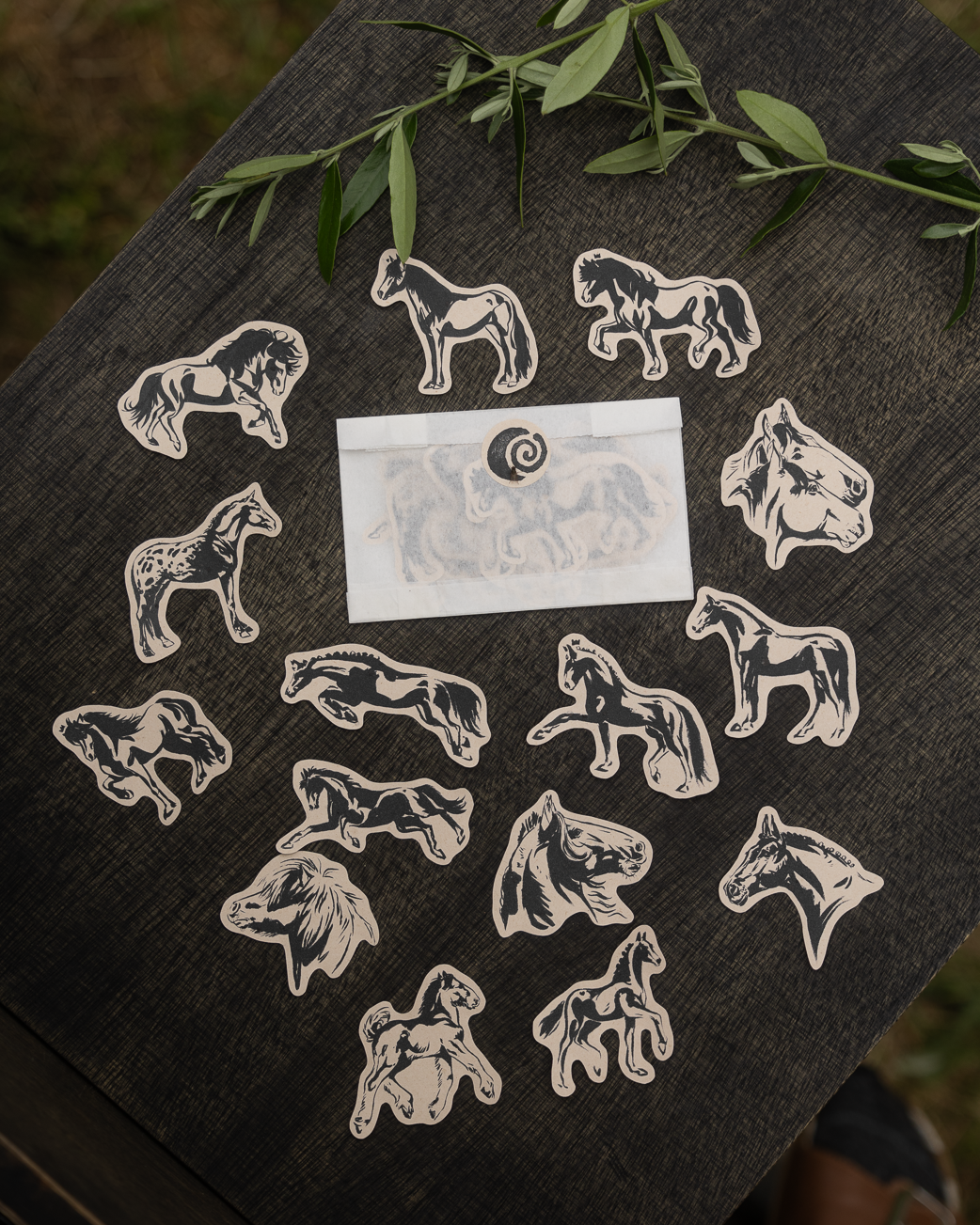 "Horse Girl" Bagasse Paper Sticker-Set