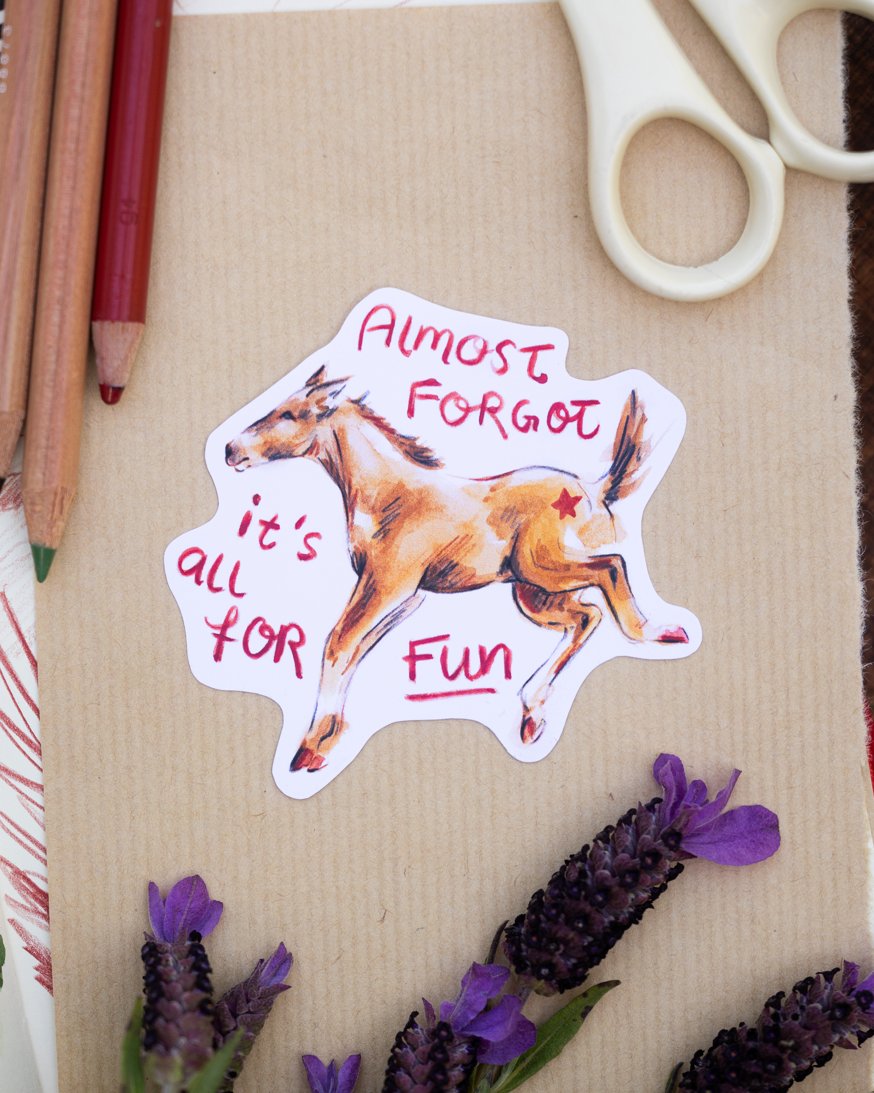 "Almost Forgot" Vinyl Sticker